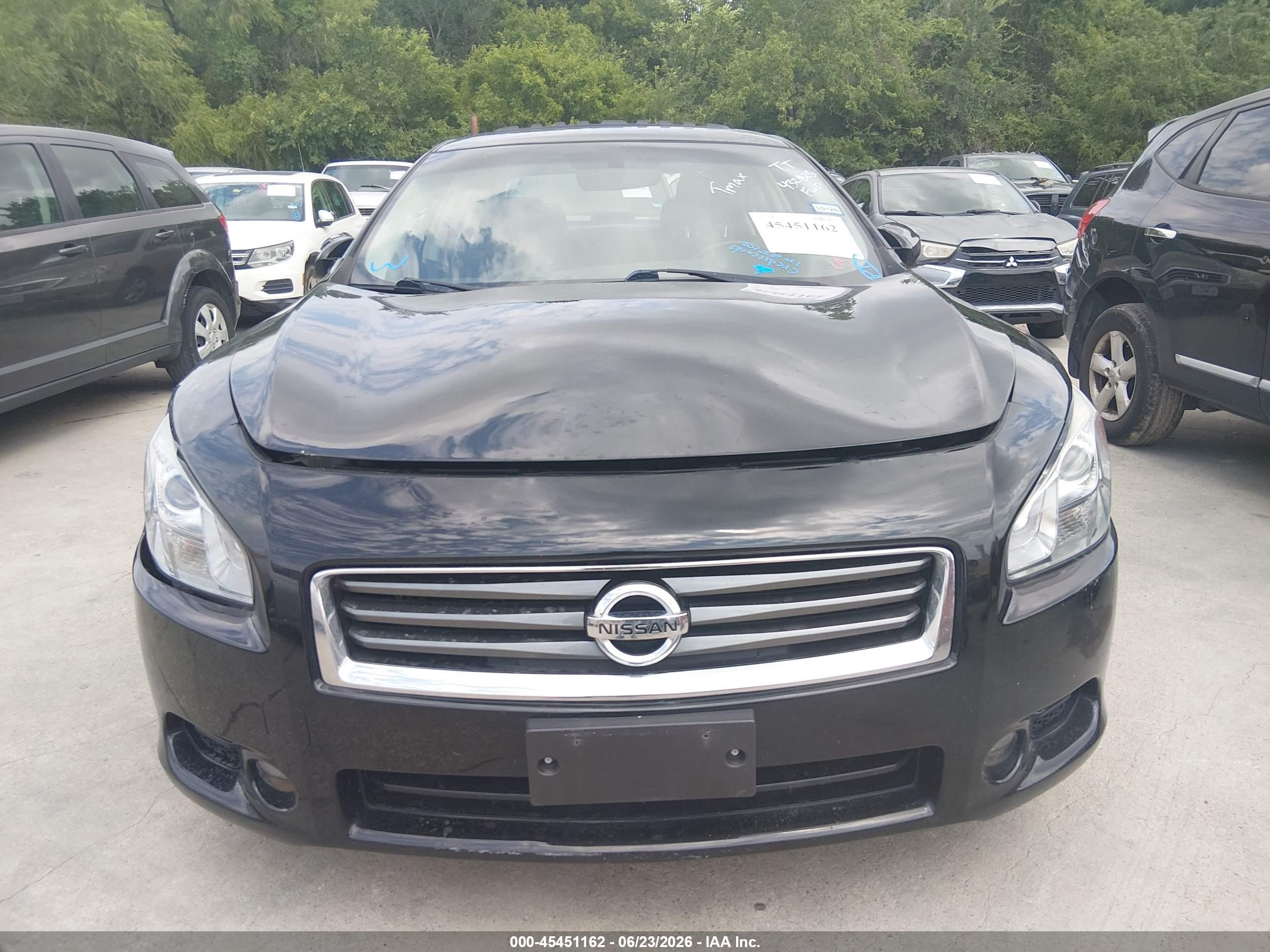 2014 Nissan Maxima 3.5 S Black vin: 1N4AA5AP6EC432825