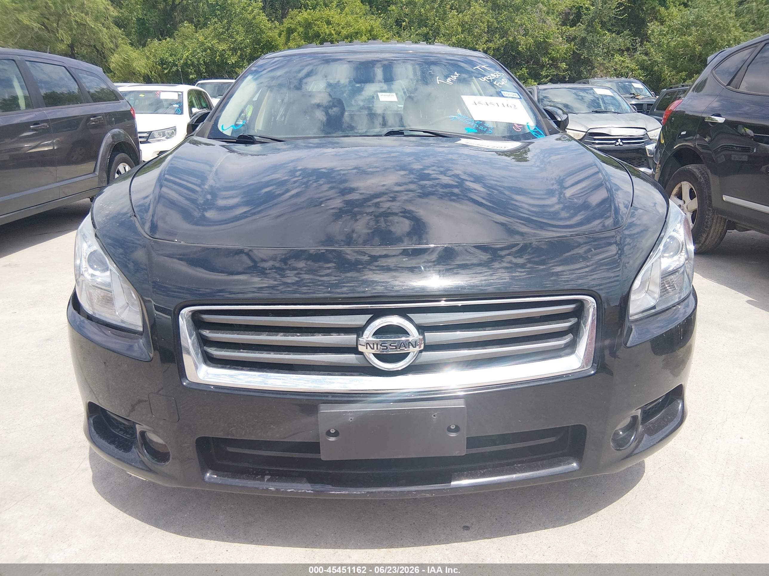 2014 Nissan Maxima 3.5 S Black vin: 1N4AA5AP6EC432825