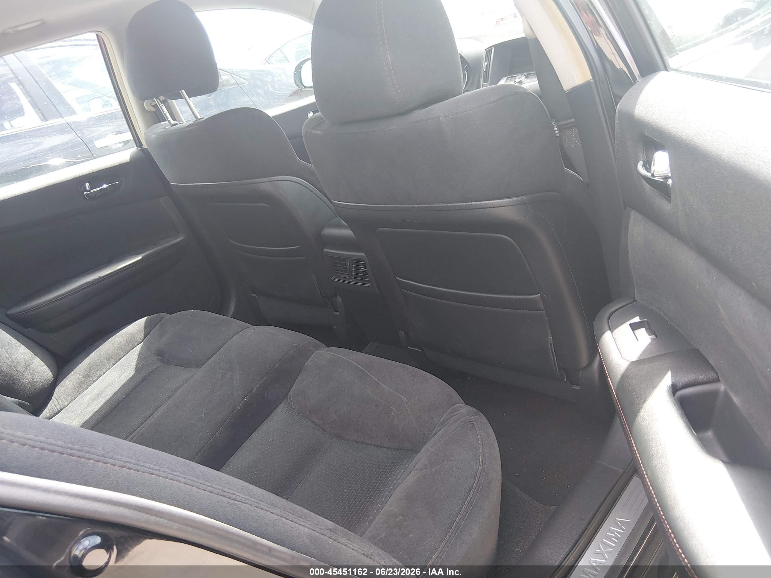 2014 Nissan Maxima 3.5 S Black vin: 1N4AA5AP6EC432825