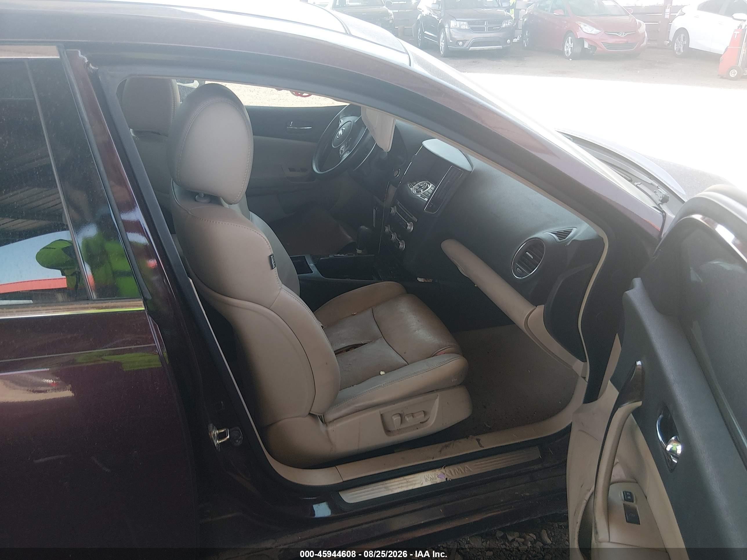 2014 Nissan Maxima 3.5 Sv Maroon vin: 1N4AA5AP6EC433263