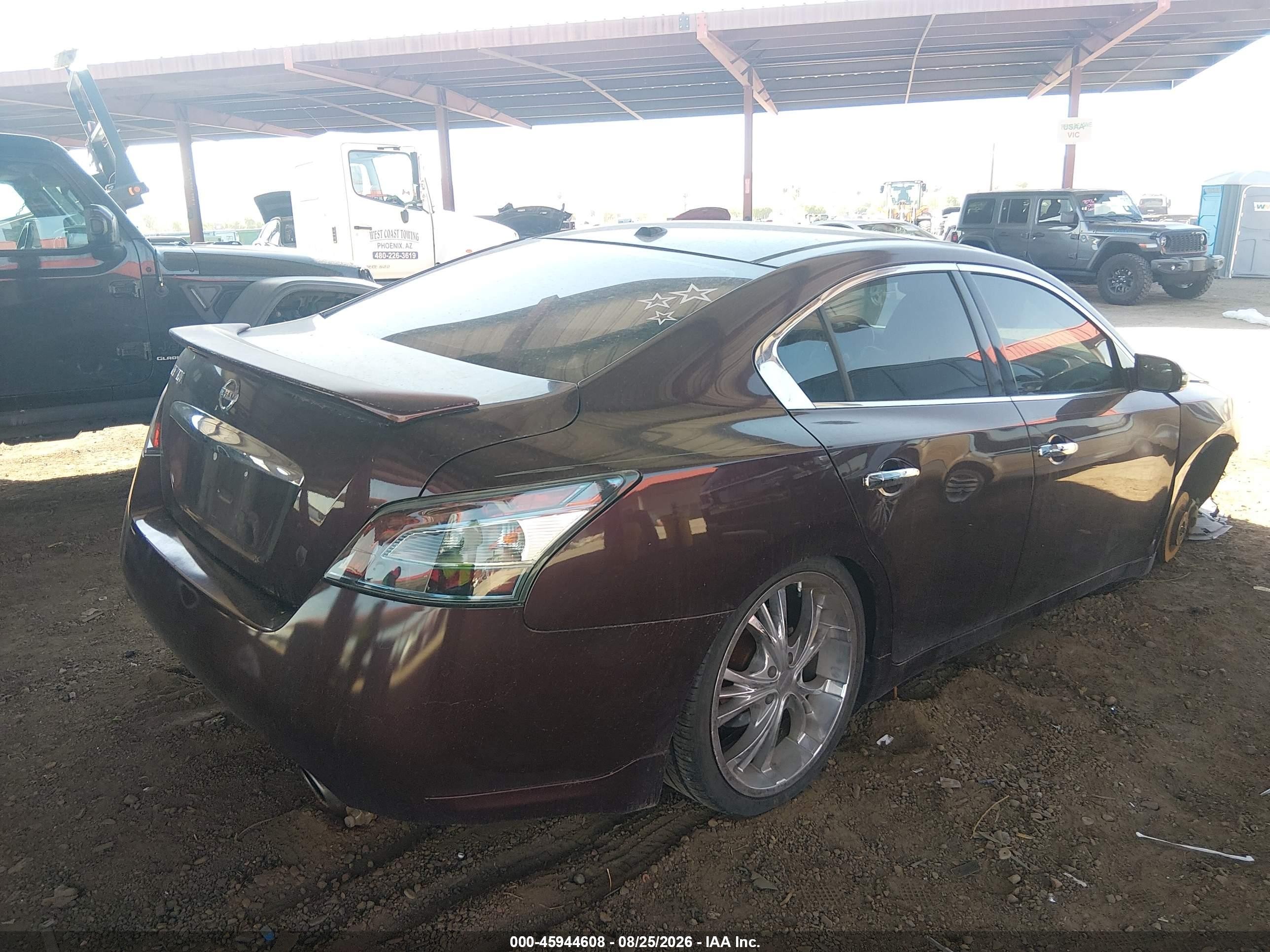 2014 Nissan Maxima 3.5 Sv Maroon vin: 1N4AA5AP6EC433263