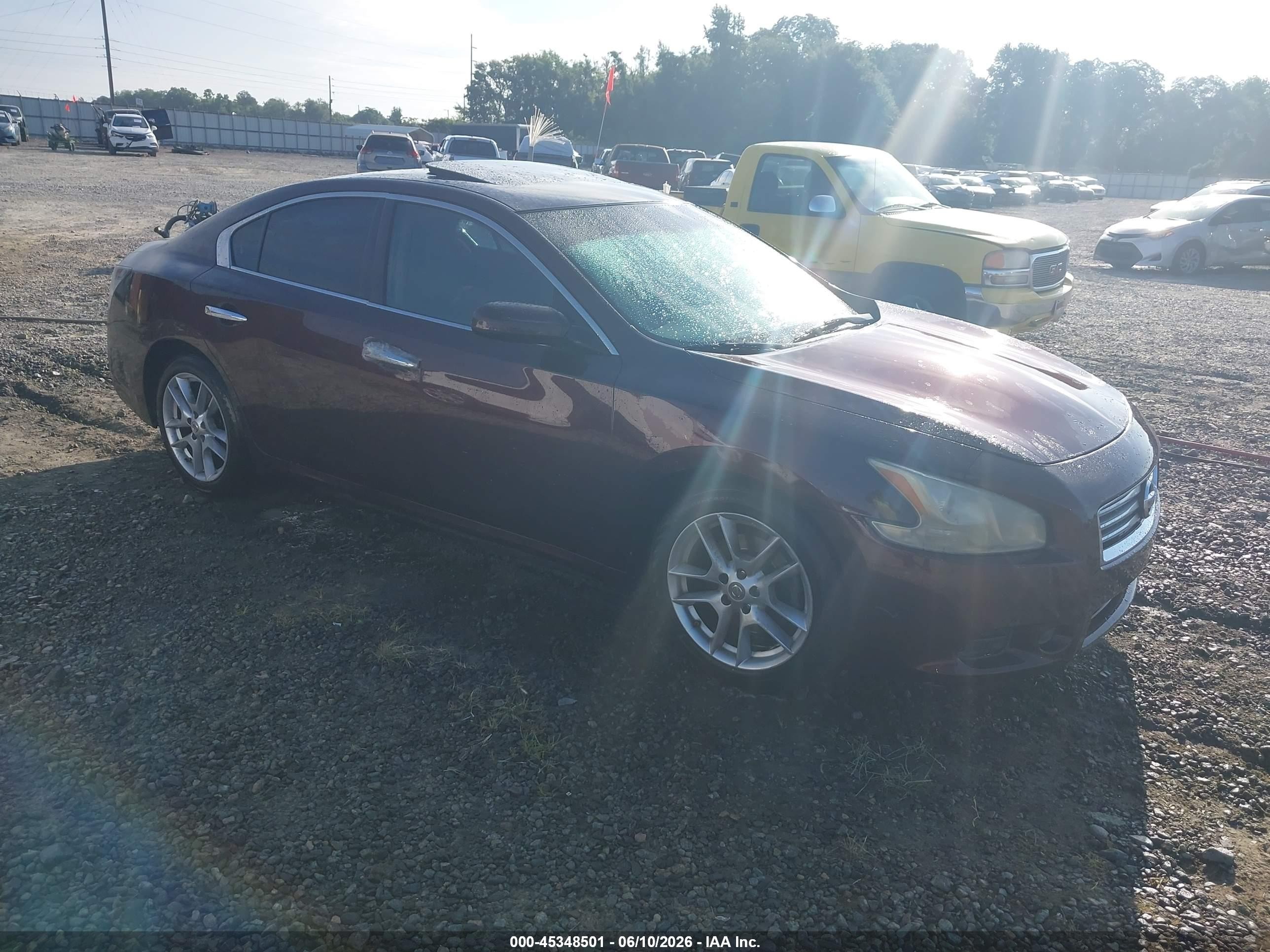 2014 Nissan Maxima 3.5 S Burgundy vin: 1N4AA5AP6EC433358