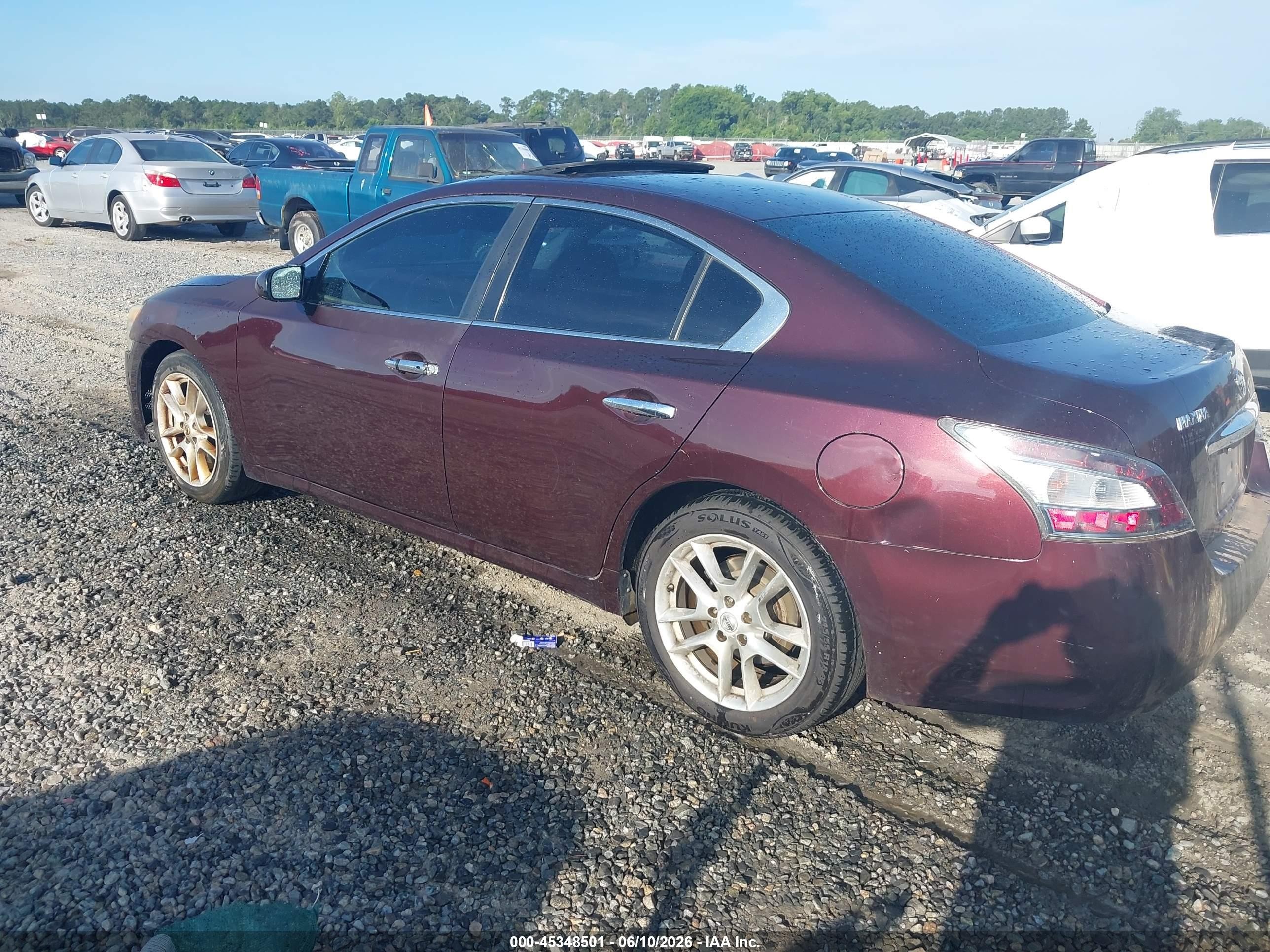 2014 Nissan Maxima 3.5 S Burgundy vin: 1N4AA5AP6EC433358