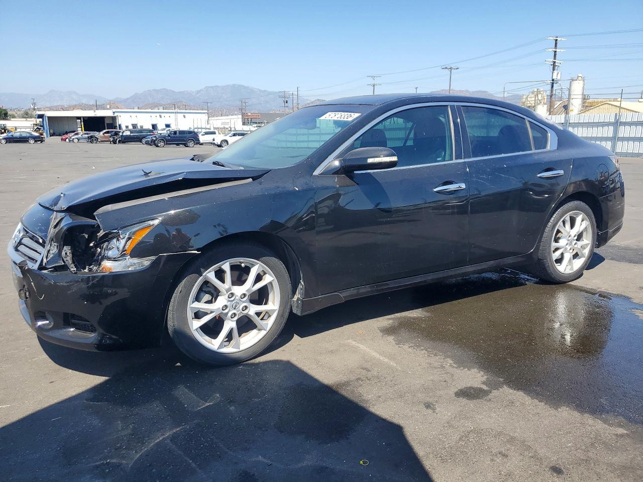 2014 Nissan Maxima 3.5 S Black vin: 1N4AA5AP6EC435658