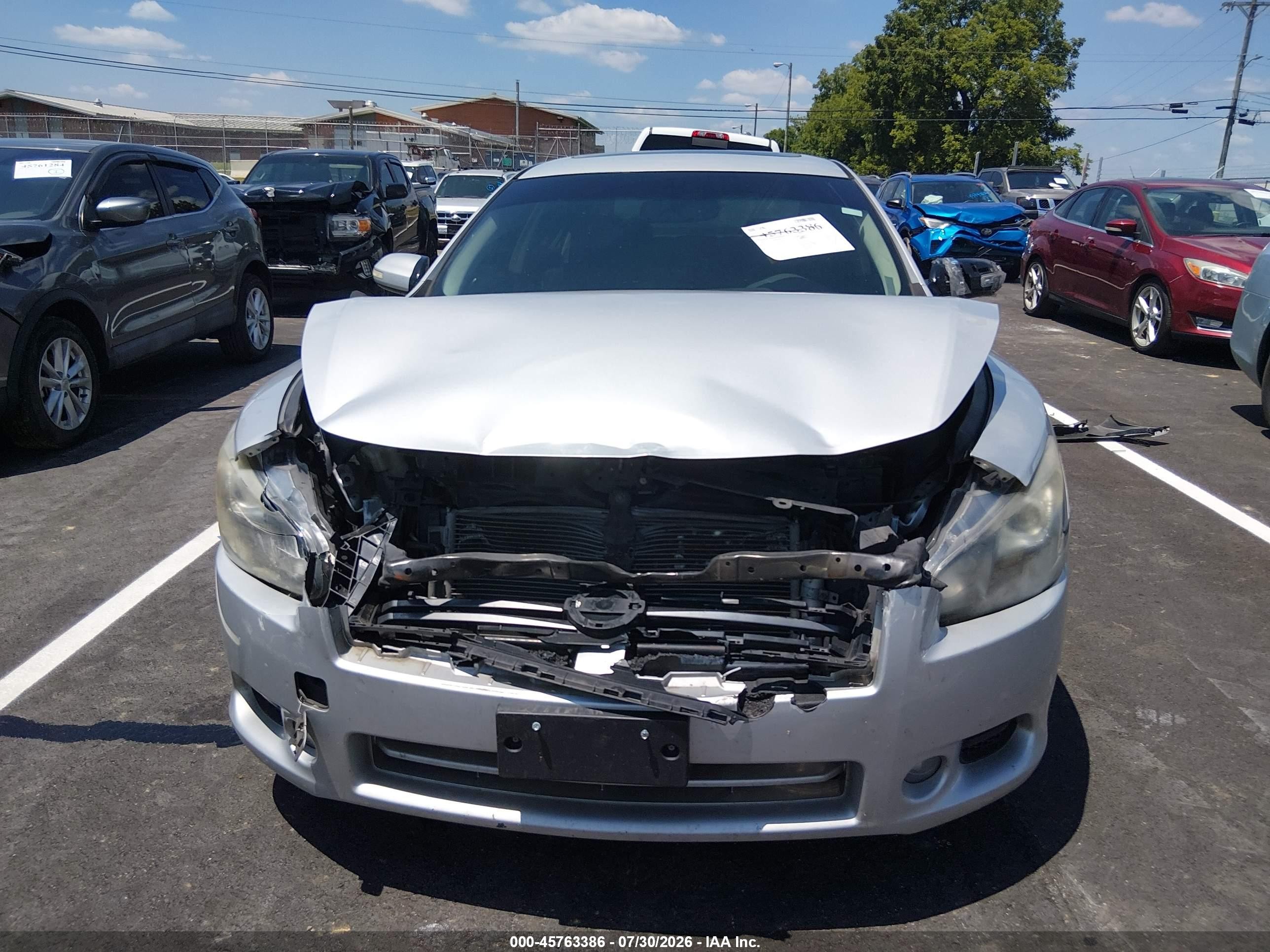 2014 Nissan Maxima 3.5 Sv Silver vin: 1N4AA5AP6EC440942