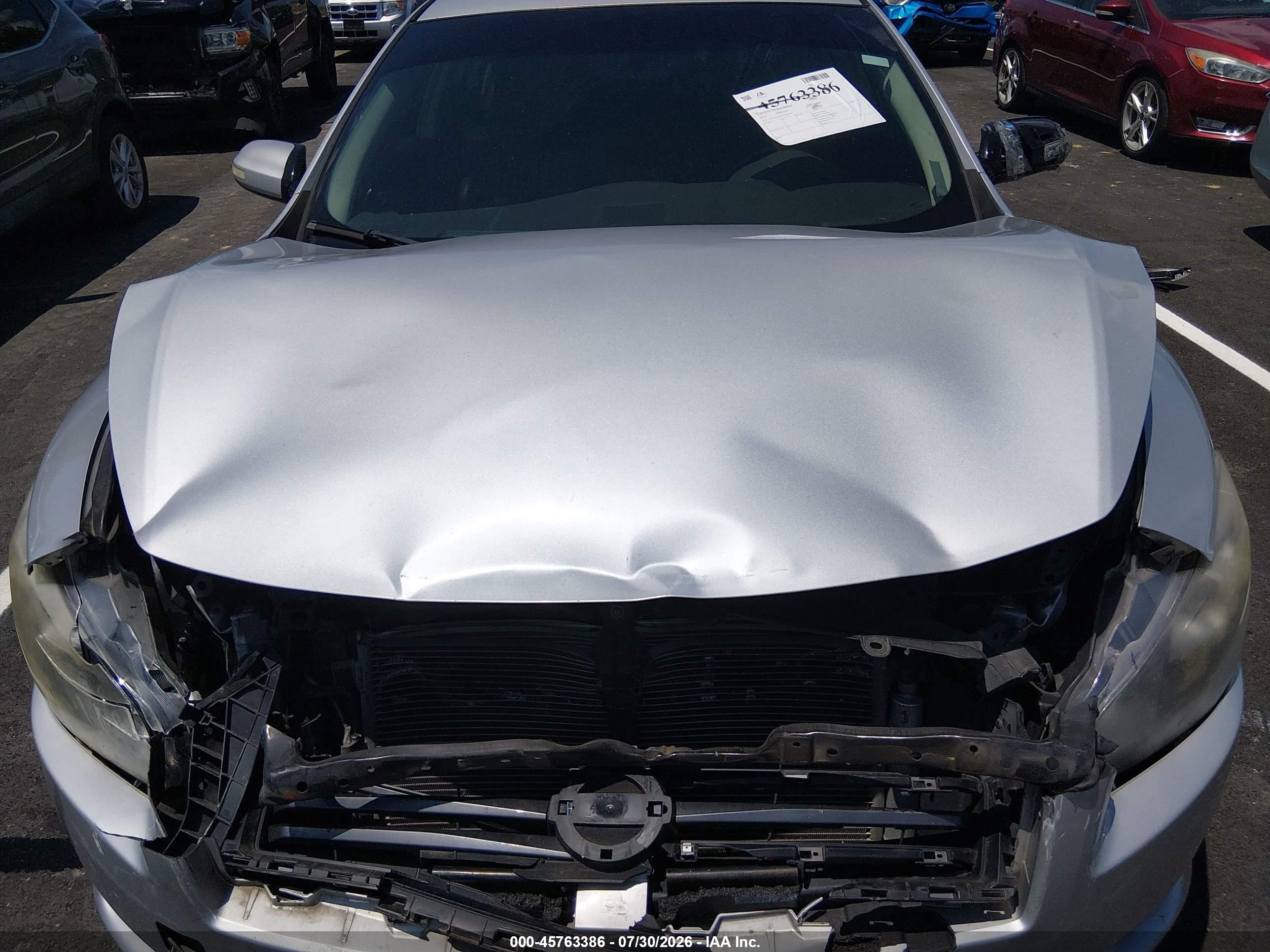 2014 Nissan Maxima 3.5 Sv Silver vin: 1N4AA5AP6EC440942