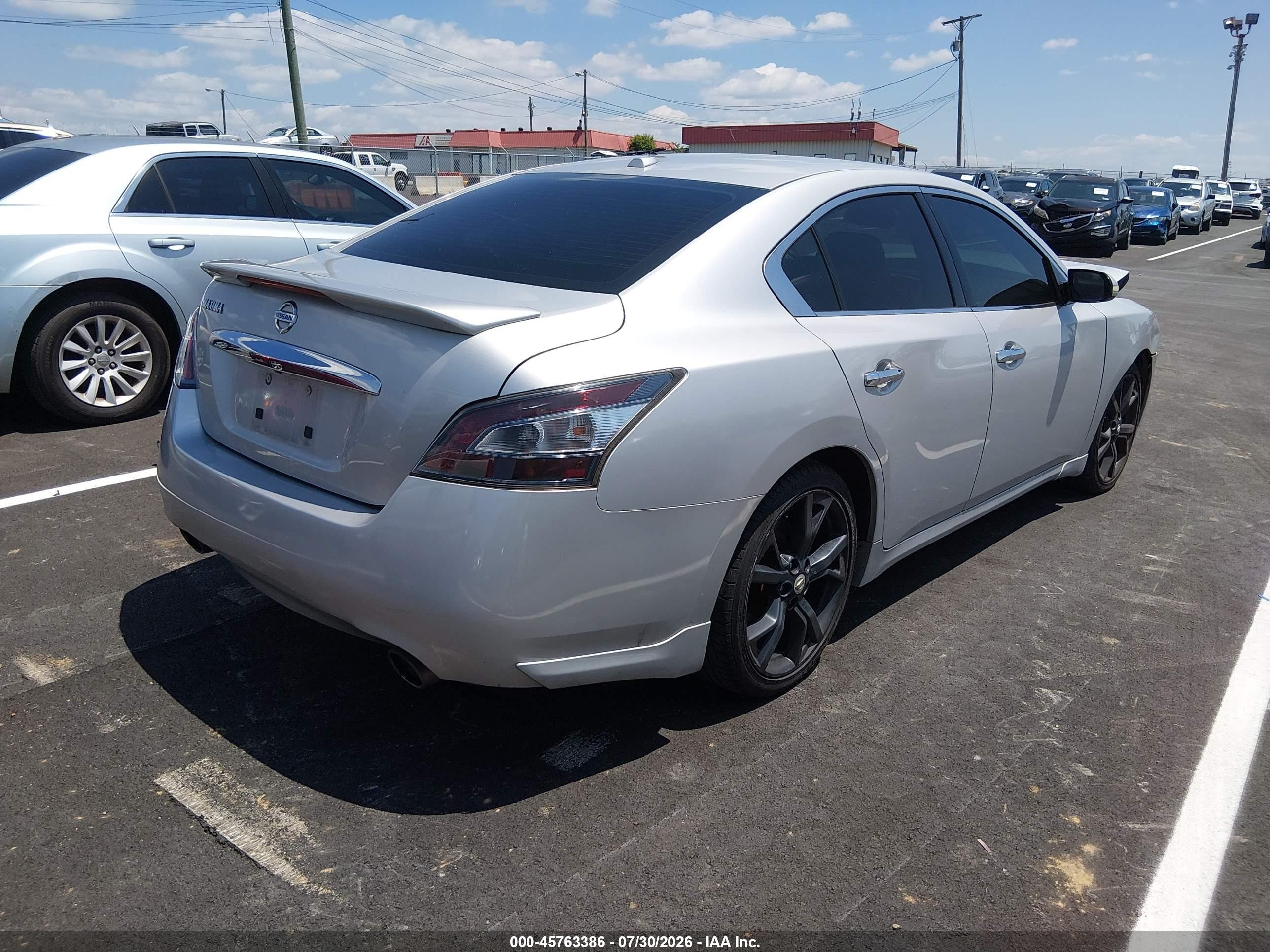 2014 Nissan Maxima 3.5 Sv Silver vin: 1N4AA5AP6EC440942