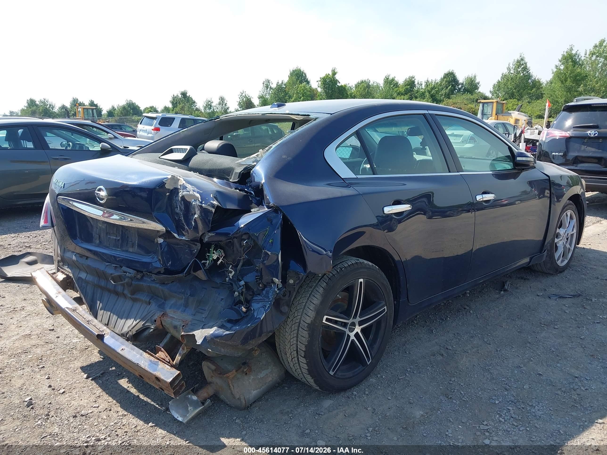 2014 Nissan Maxima 3.5 Sv Blue vin: 1N4AA5AP6EC441301