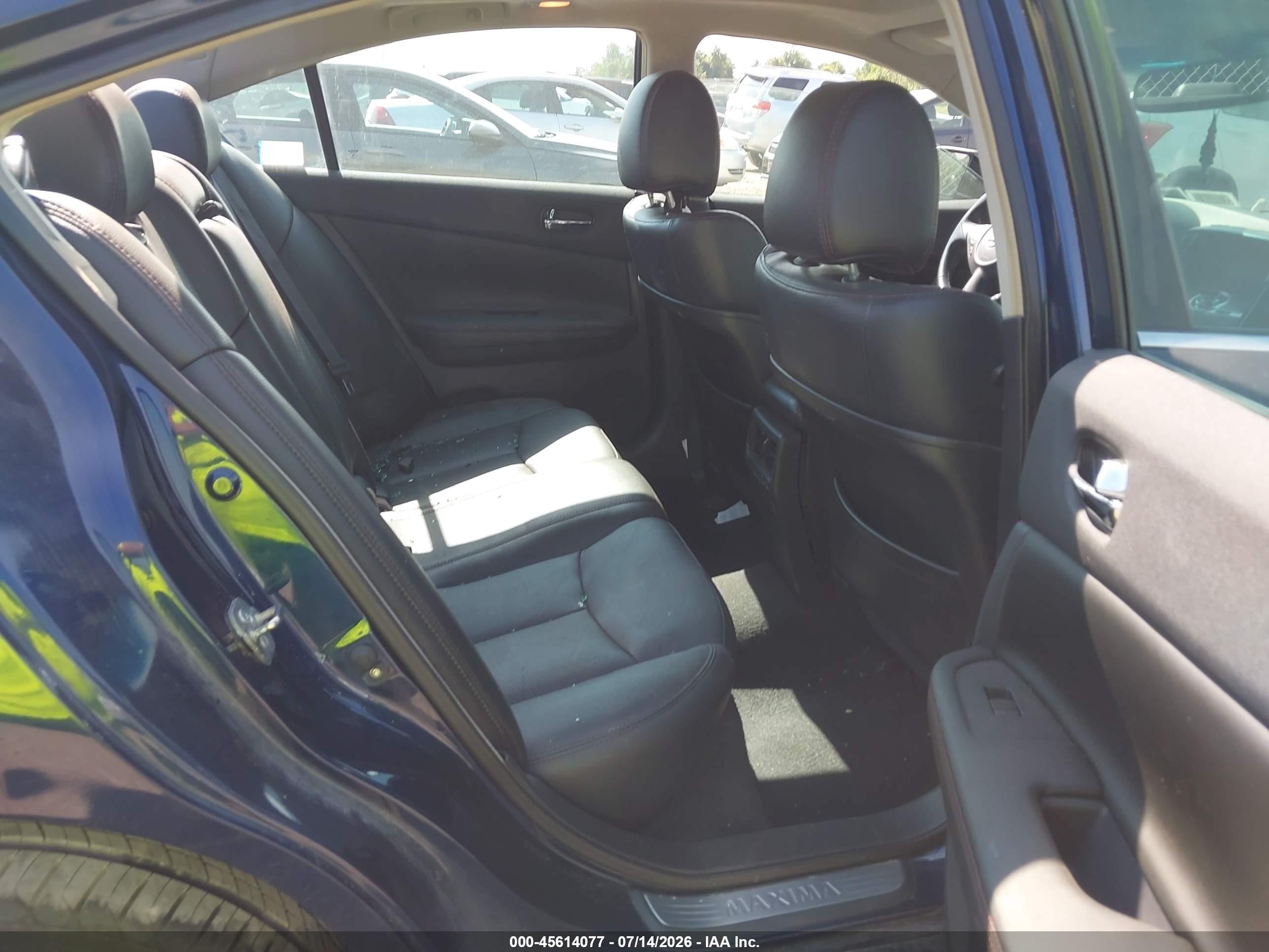 2014 Nissan Maxima 3.5 Sv Blue vin: 1N4AA5AP6EC441301