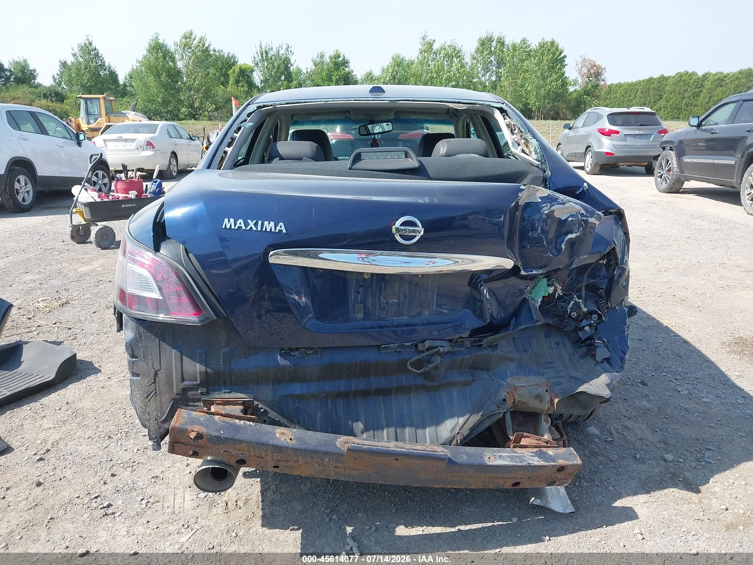 2014 Nissan Maxima 3.5 Sv Blue vin: 1N4AA5AP6EC441301