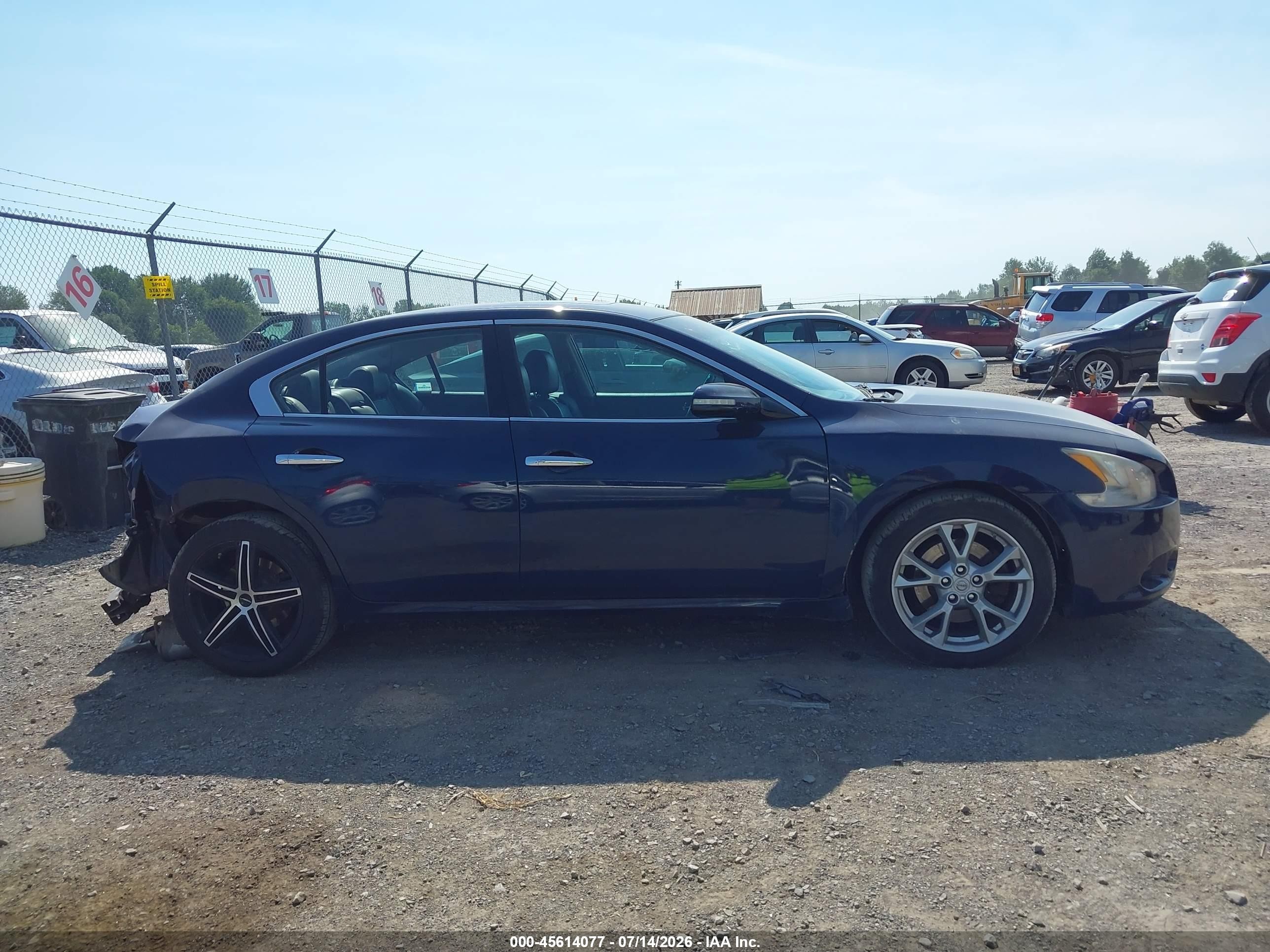 2014 Nissan Maxima 3.5 Sv Blue vin: 1N4AA5AP6EC441301