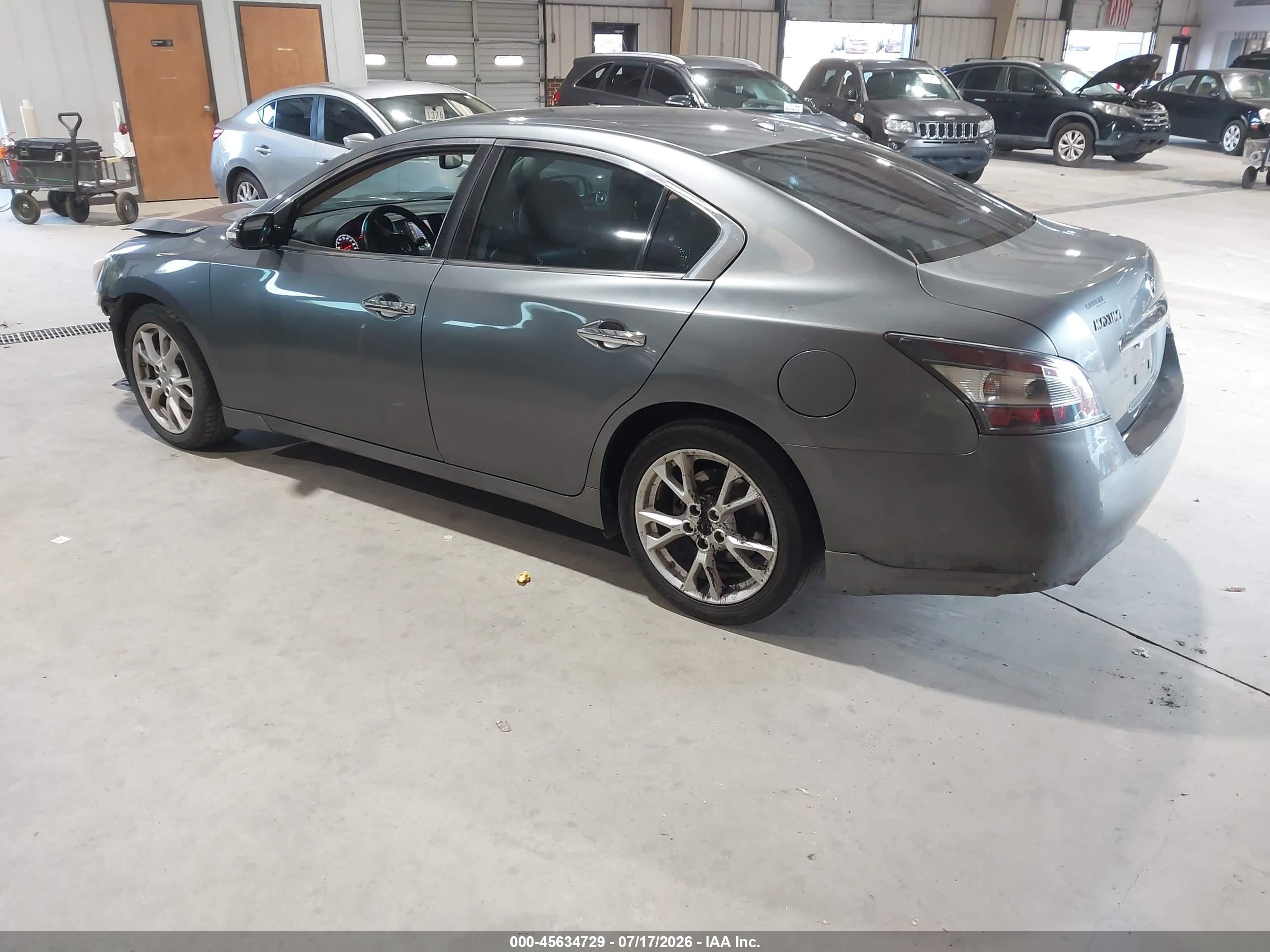 2014 Nissan Maxima 3.5 Sv Gray vin: 1N4AA5AP6EC442352