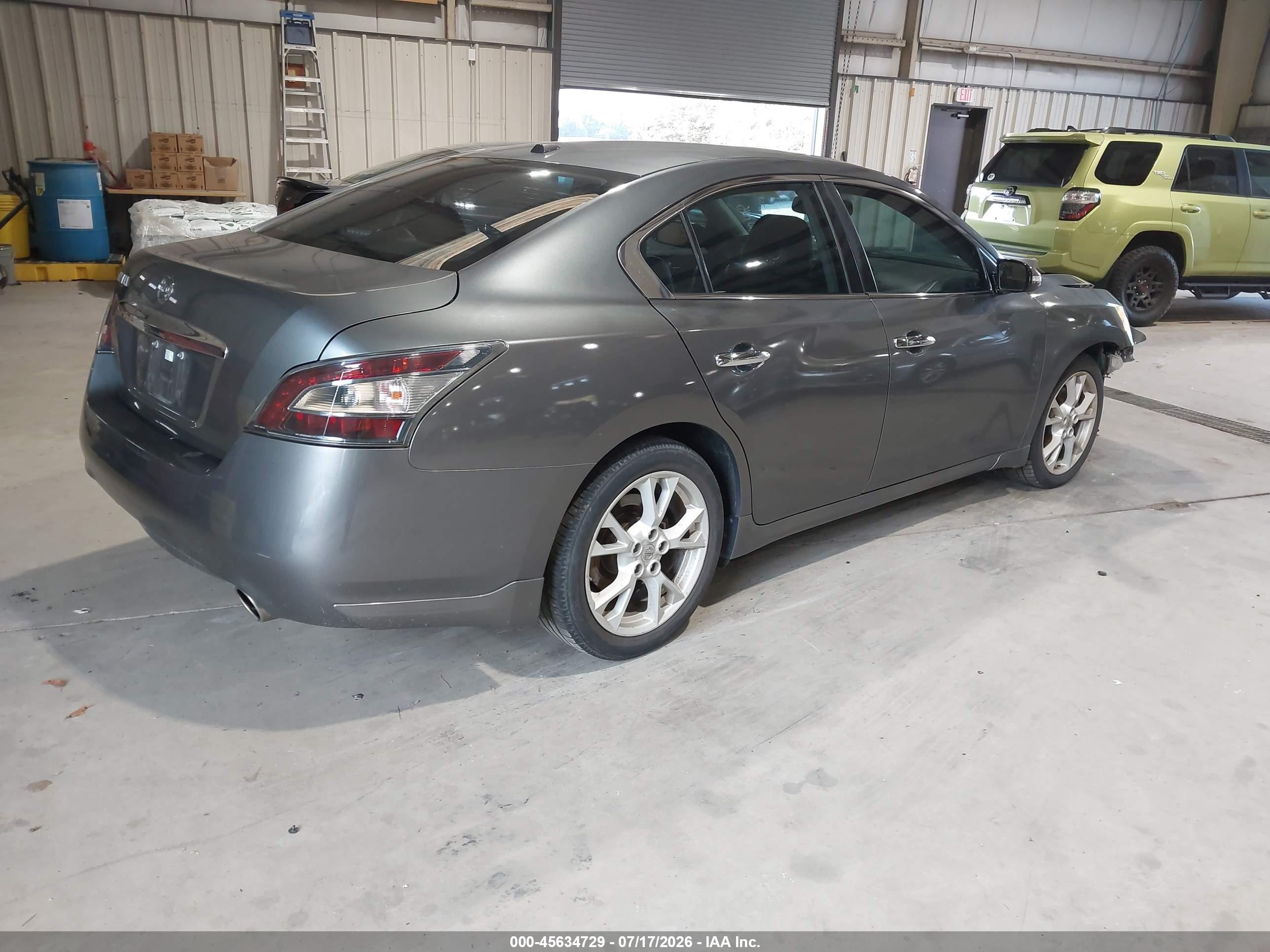 2014 Nissan Maxima 3.5 Sv Gray vin: 1N4AA5AP6EC442352