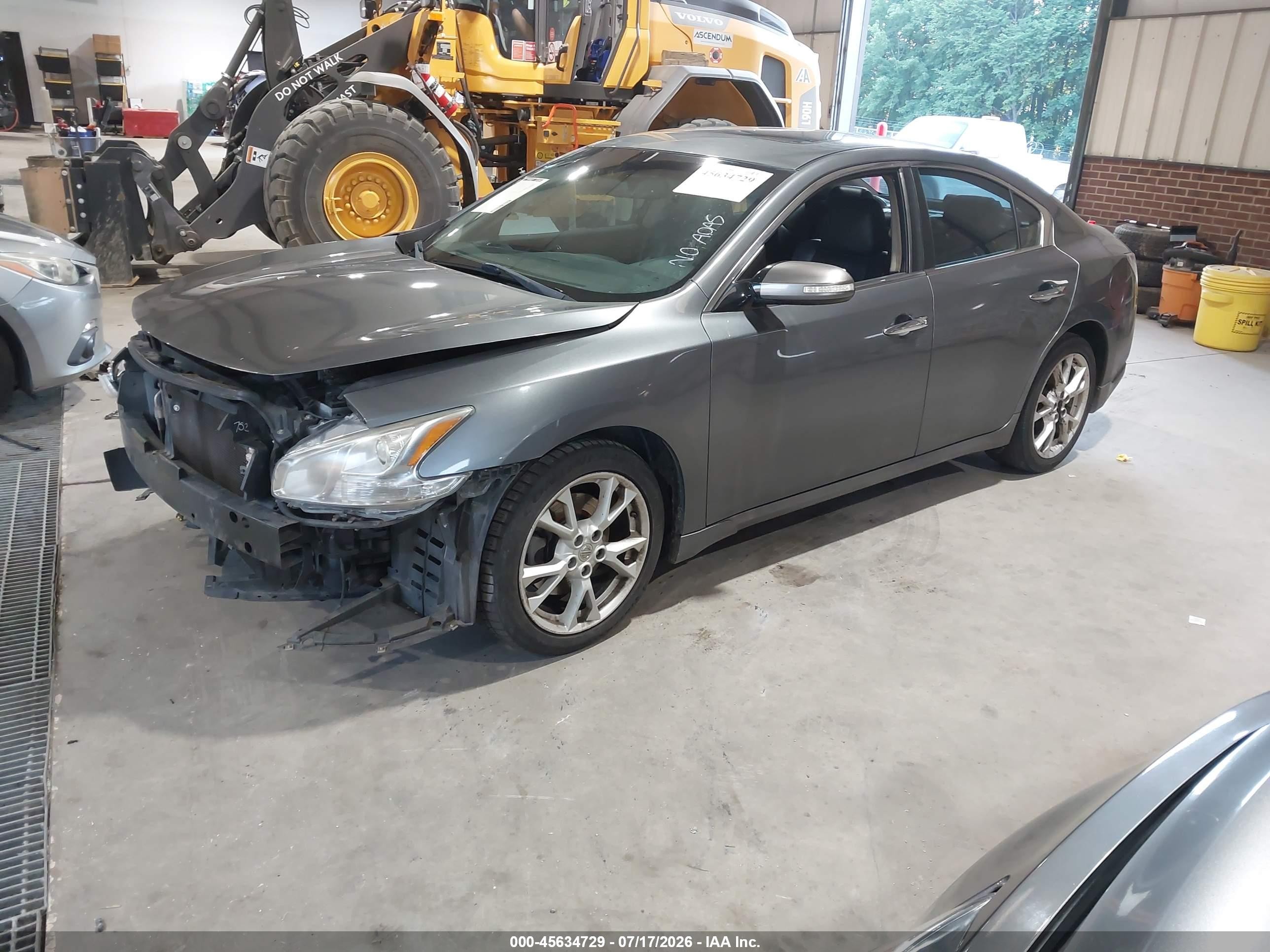 2014 Nissan Maxima 3.5 Sv Gray vin: 1N4AA5AP6EC442352