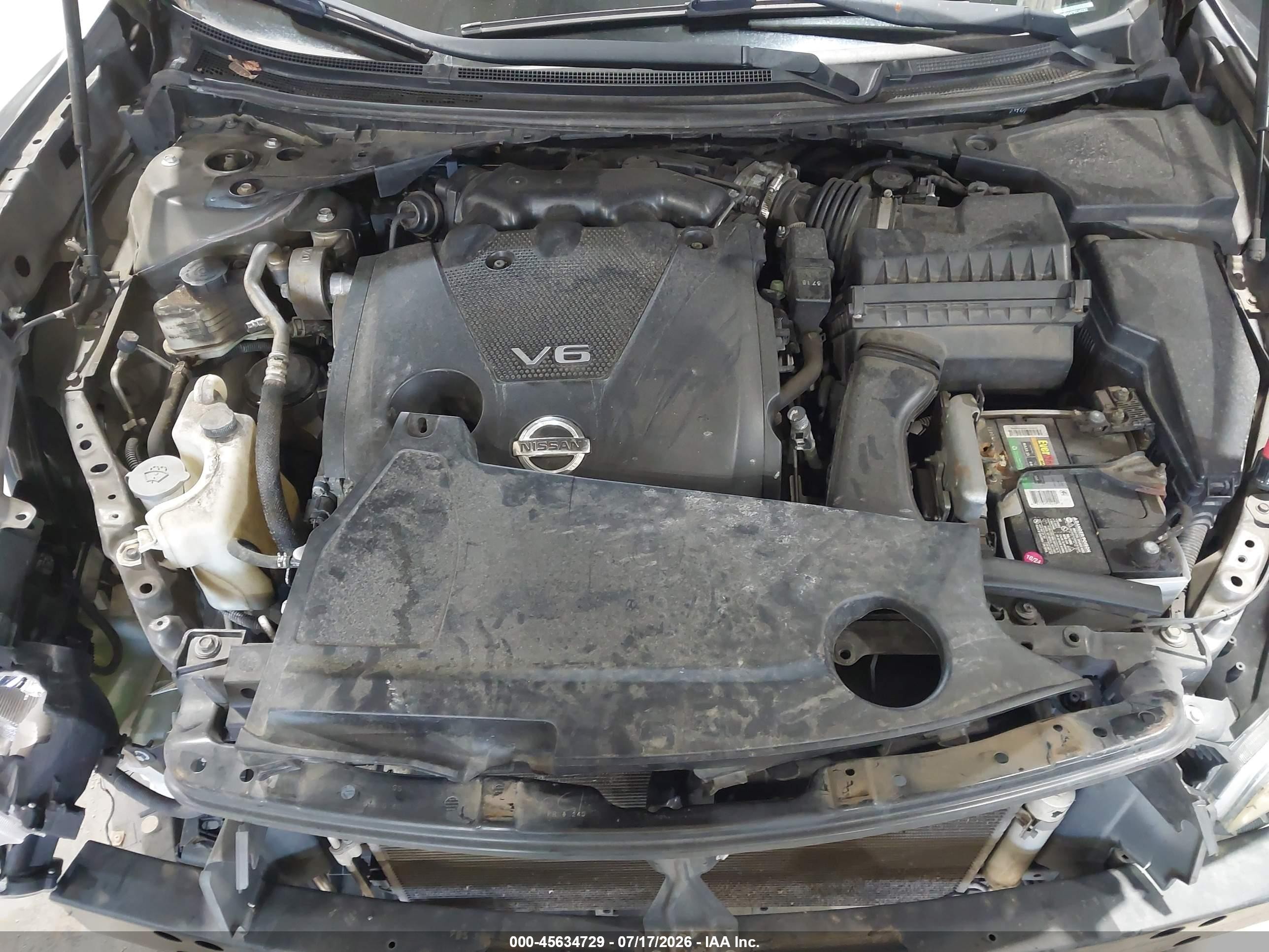2014 Nissan Maxima 3.5 Sv Gray vin: 1N4AA5AP6EC442352