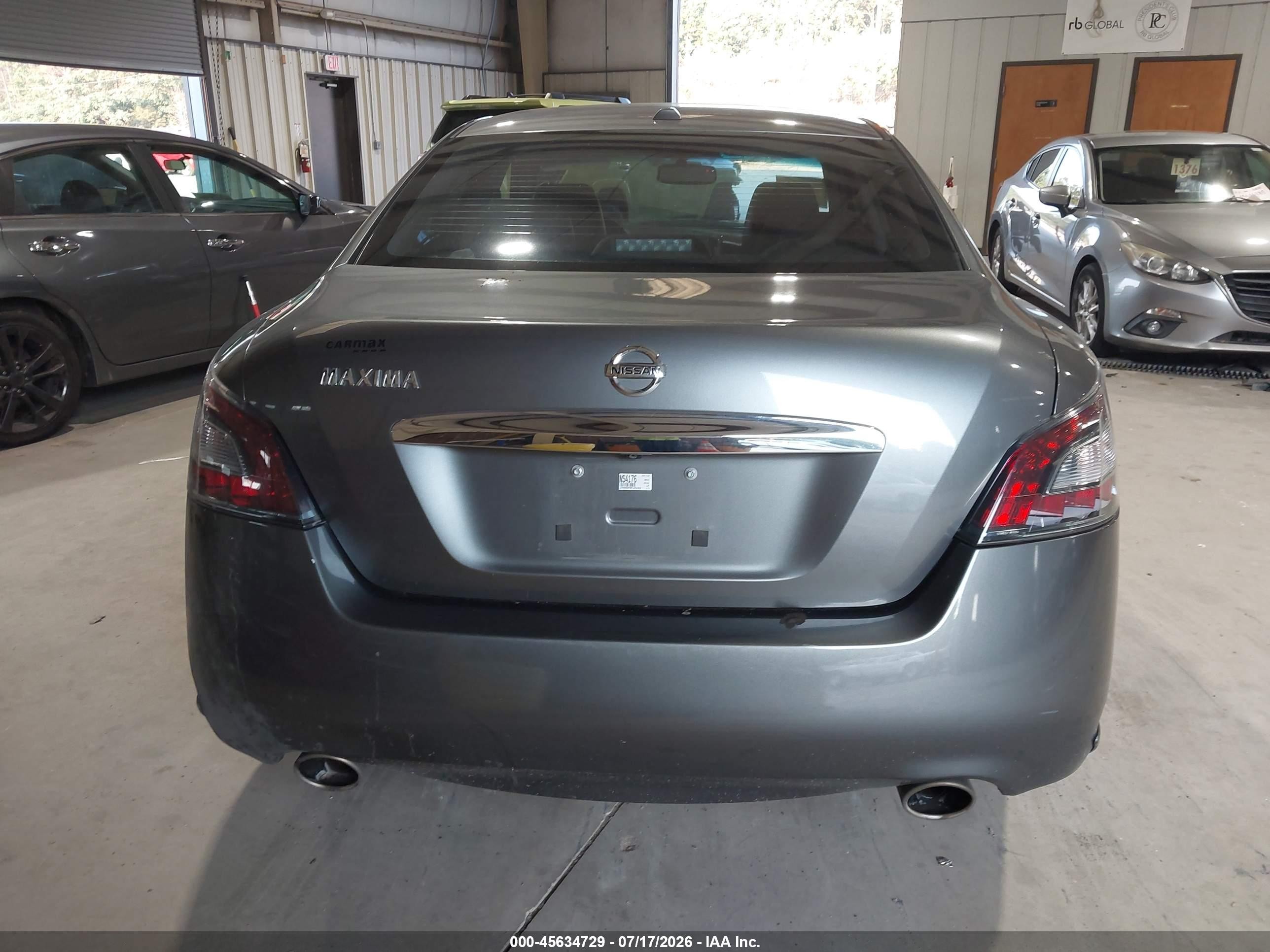 2014 Nissan Maxima 3.5 Sv Gray vin: 1N4AA5AP6EC442352