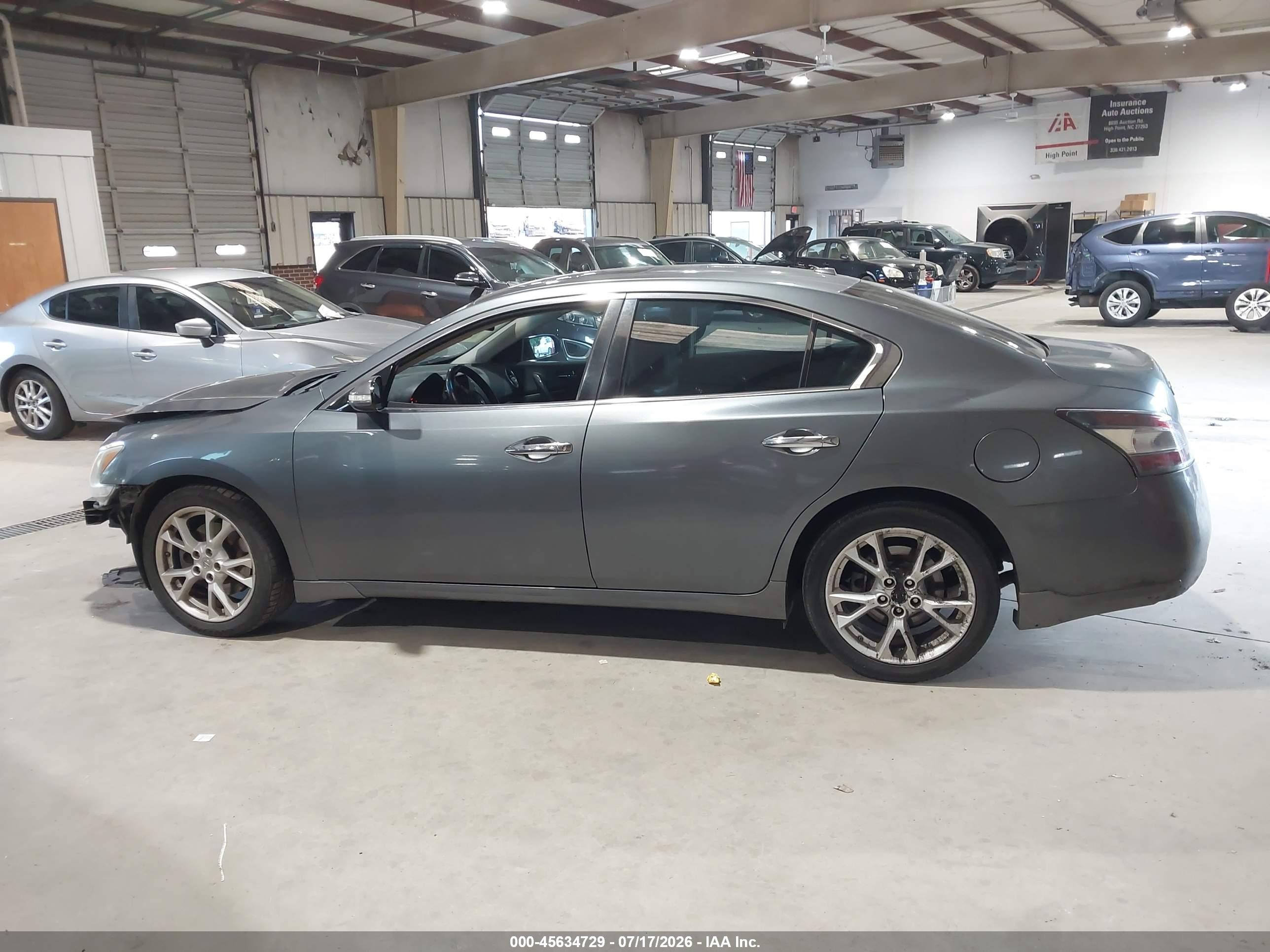 2014 Nissan Maxima 3.5 Sv Gray vin: 1N4AA5AP6EC442352