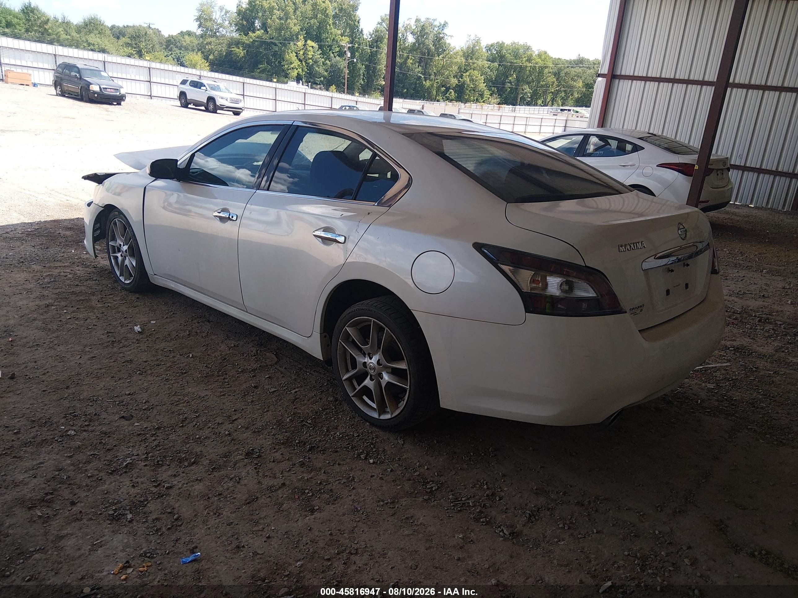 2014 Nissan Maxima 3.5 S White vin: 1N4AA5AP6EC446546