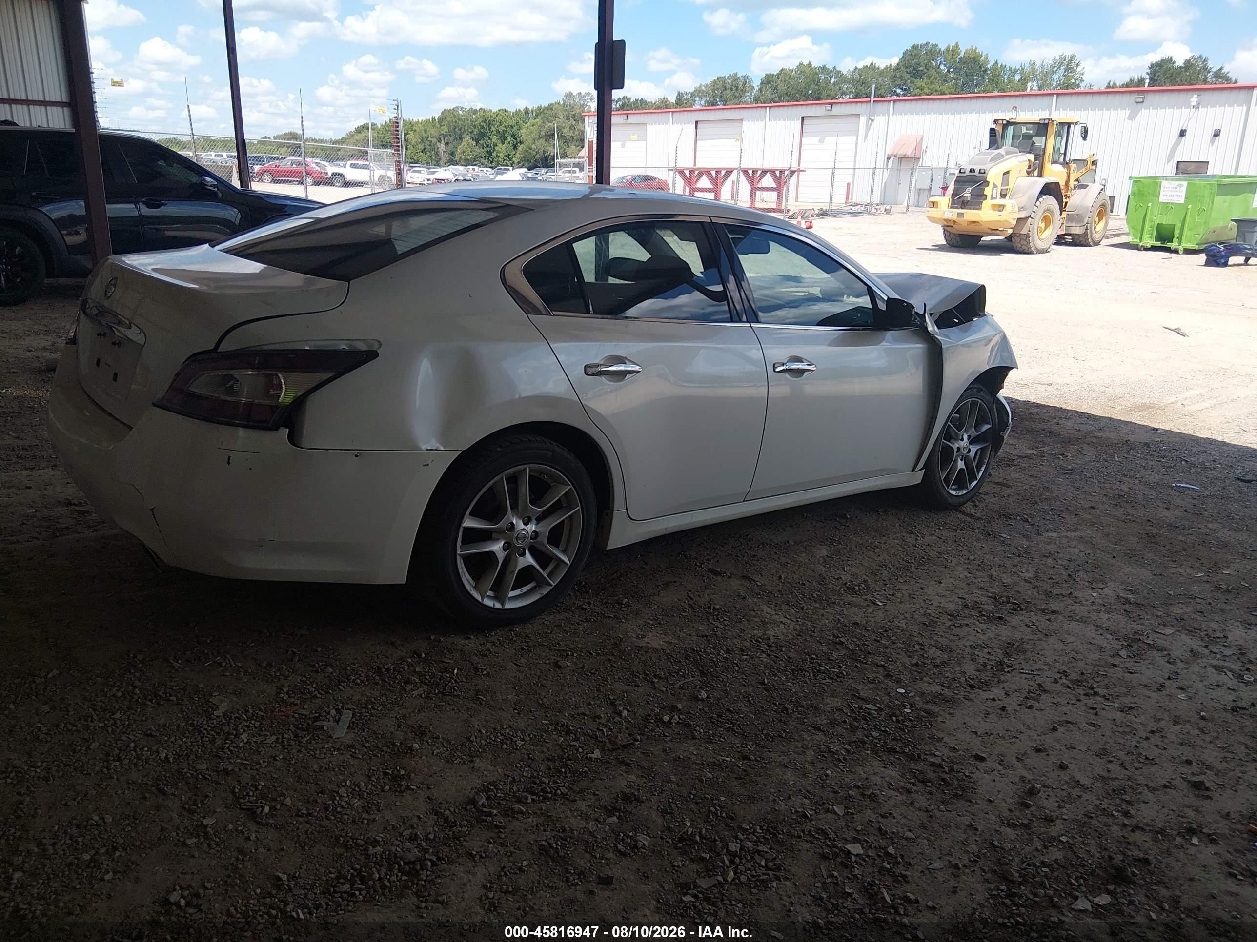 2014 Nissan Maxima 3.5 S White vin: 1N4AA5AP6EC446546