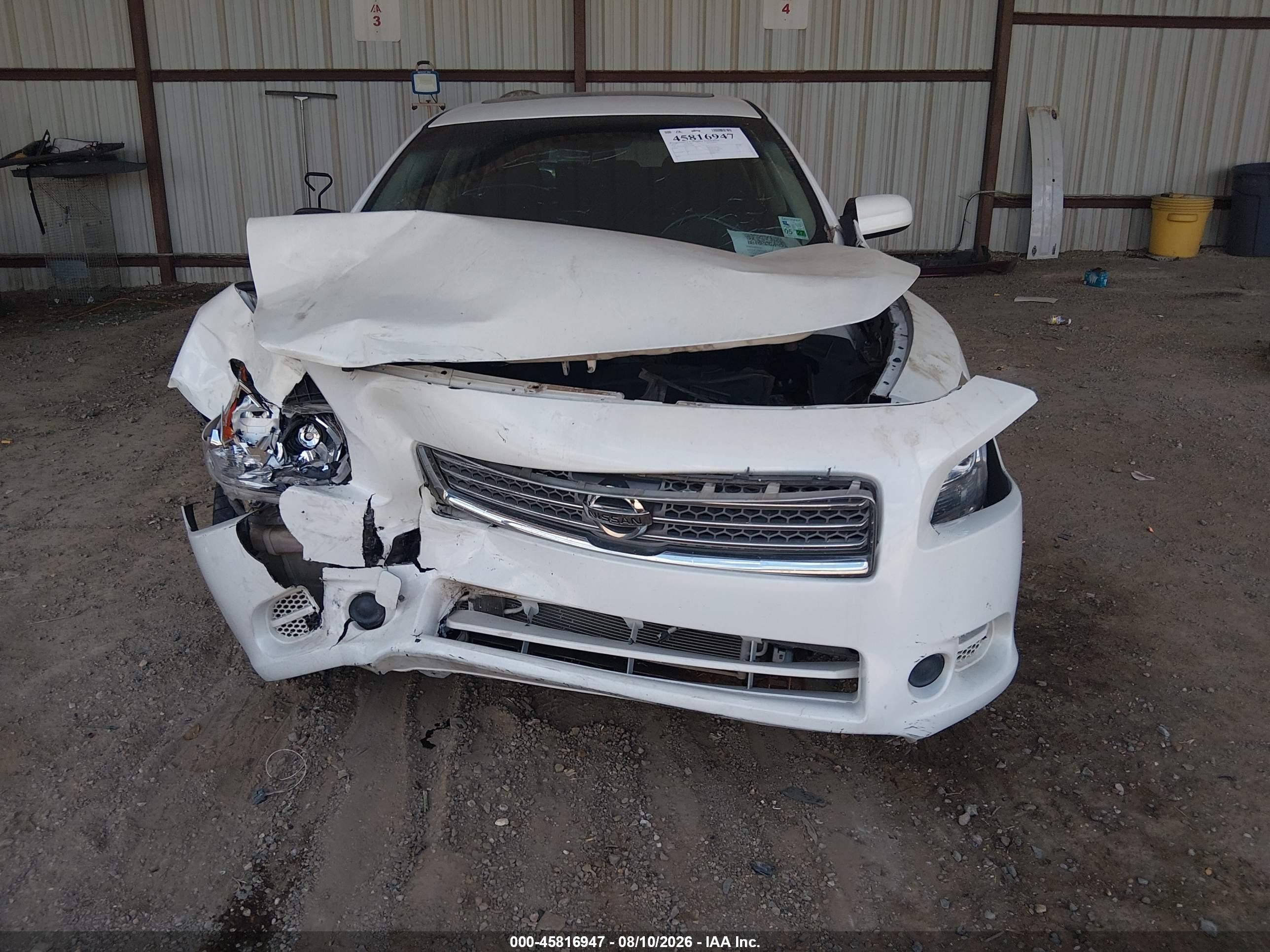 2014 Nissan Maxima 3.5 S White vin: 1N4AA5AP6EC446546