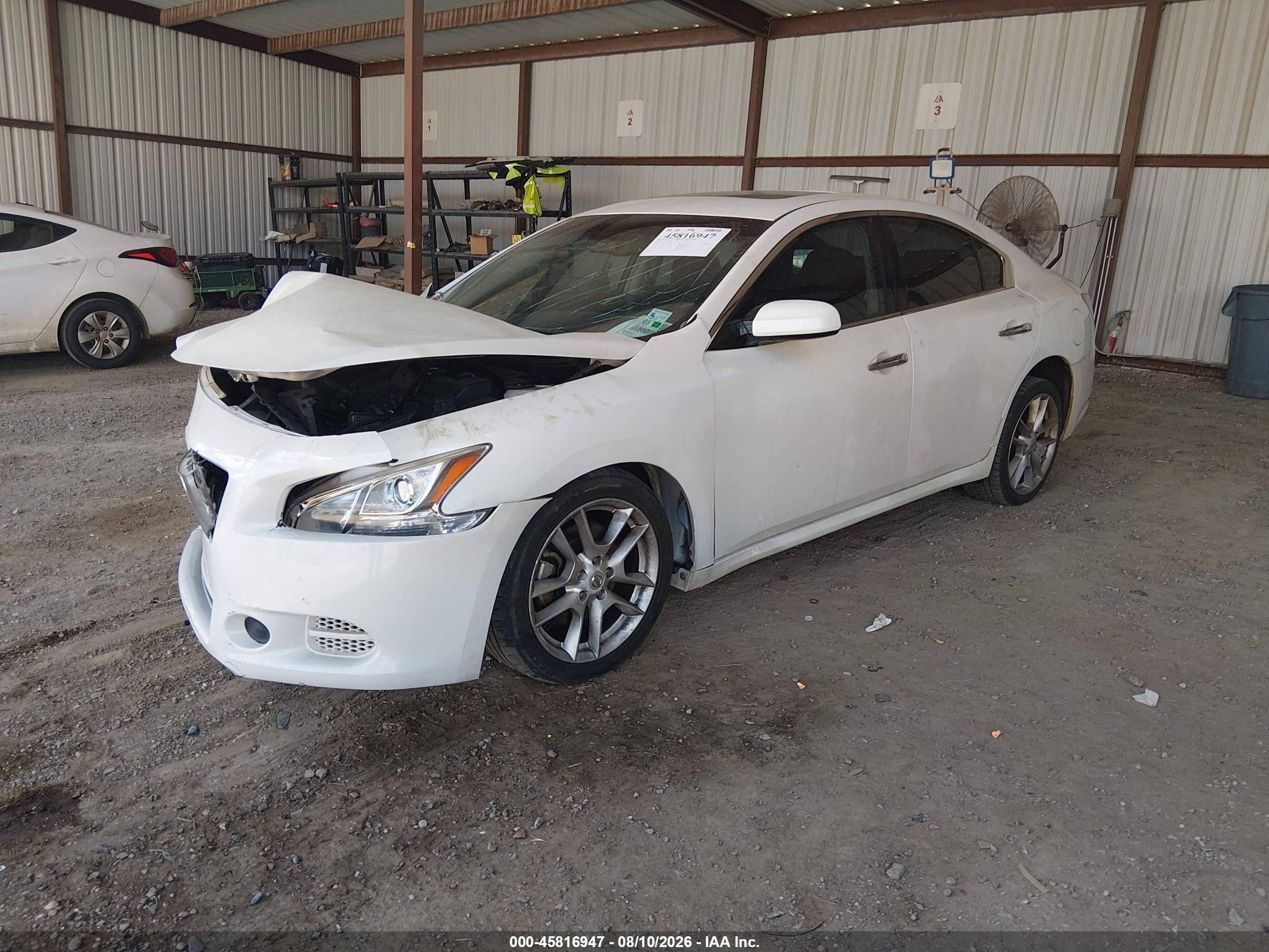 2014 Nissan Maxima 3.5 S White vin: 1N4AA5AP6EC446546