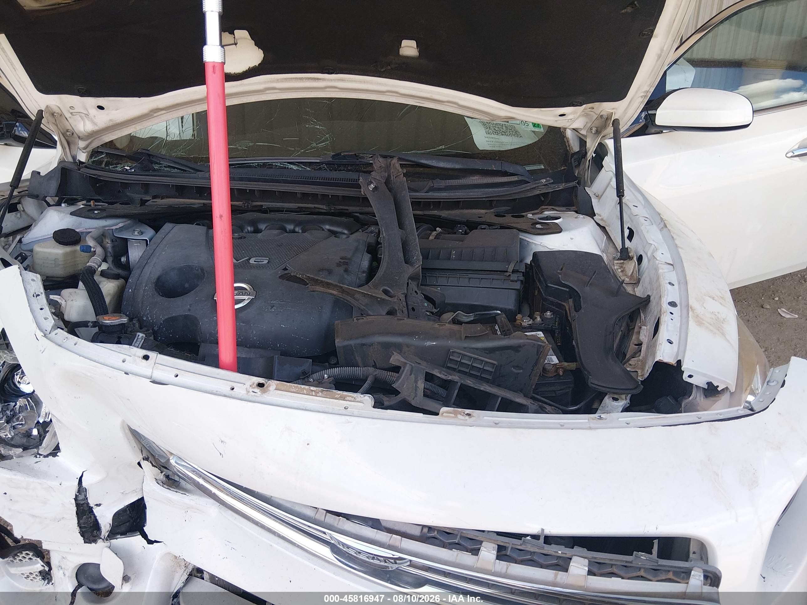 2014 Nissan Maxima 3.5 S White vin: 1N4AA5AP6EC446546