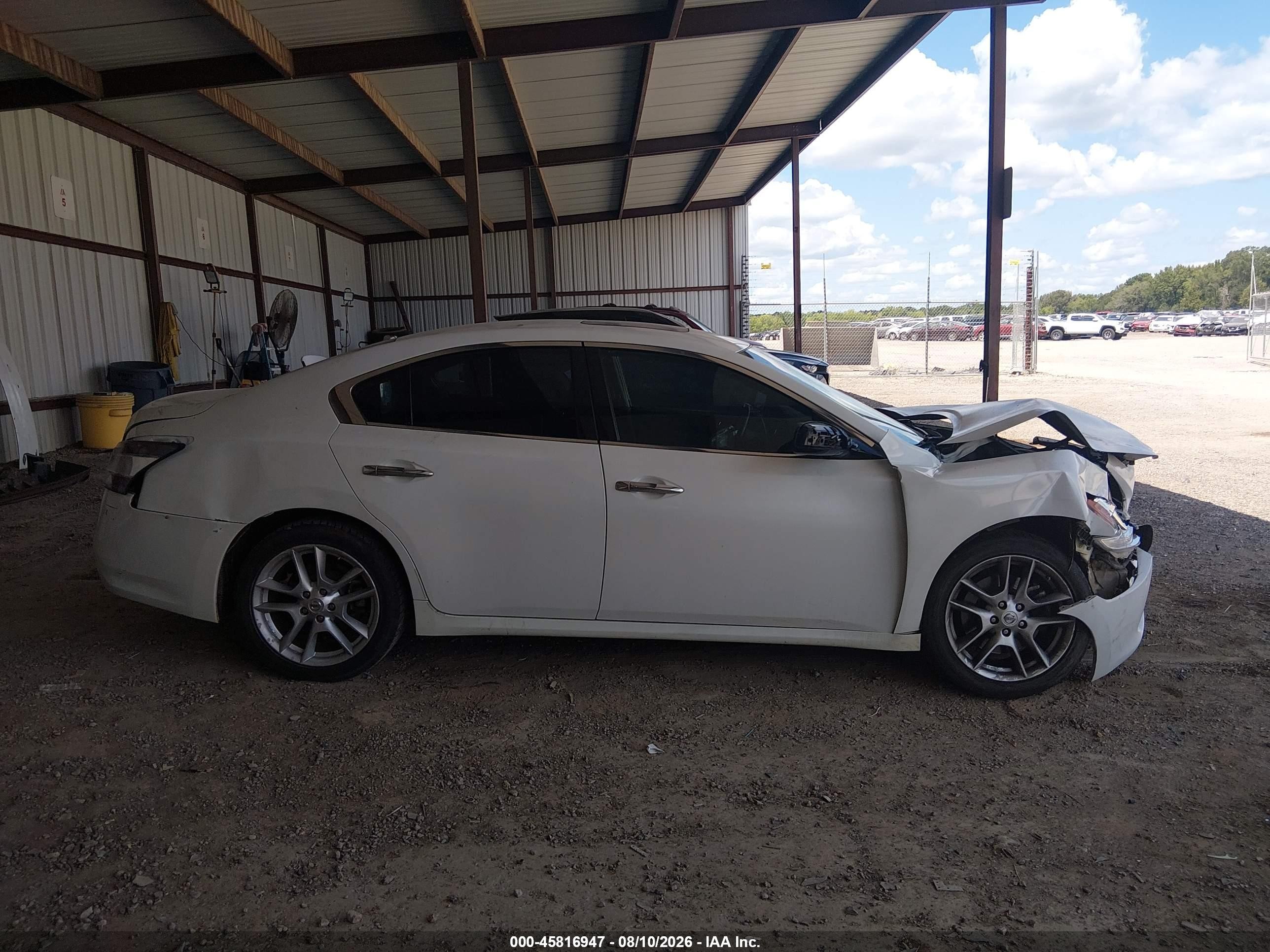 2014 Nissan Maxima 3.5 S White vin: 1N4AA5AP6EC446546