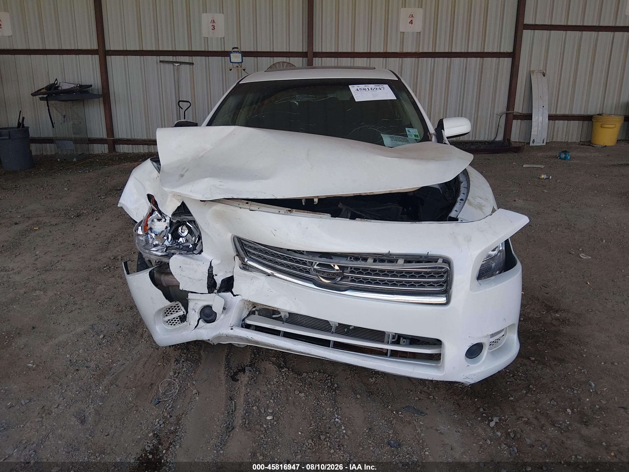 2014 Nissan Maxima 3.5 S White vin: 1N4AA5AP6EC446546