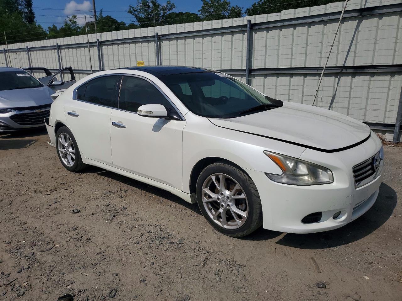 2014 Nissan Maxima 3.5 Sv Белый vin: 1N4AA5AP6EC447955