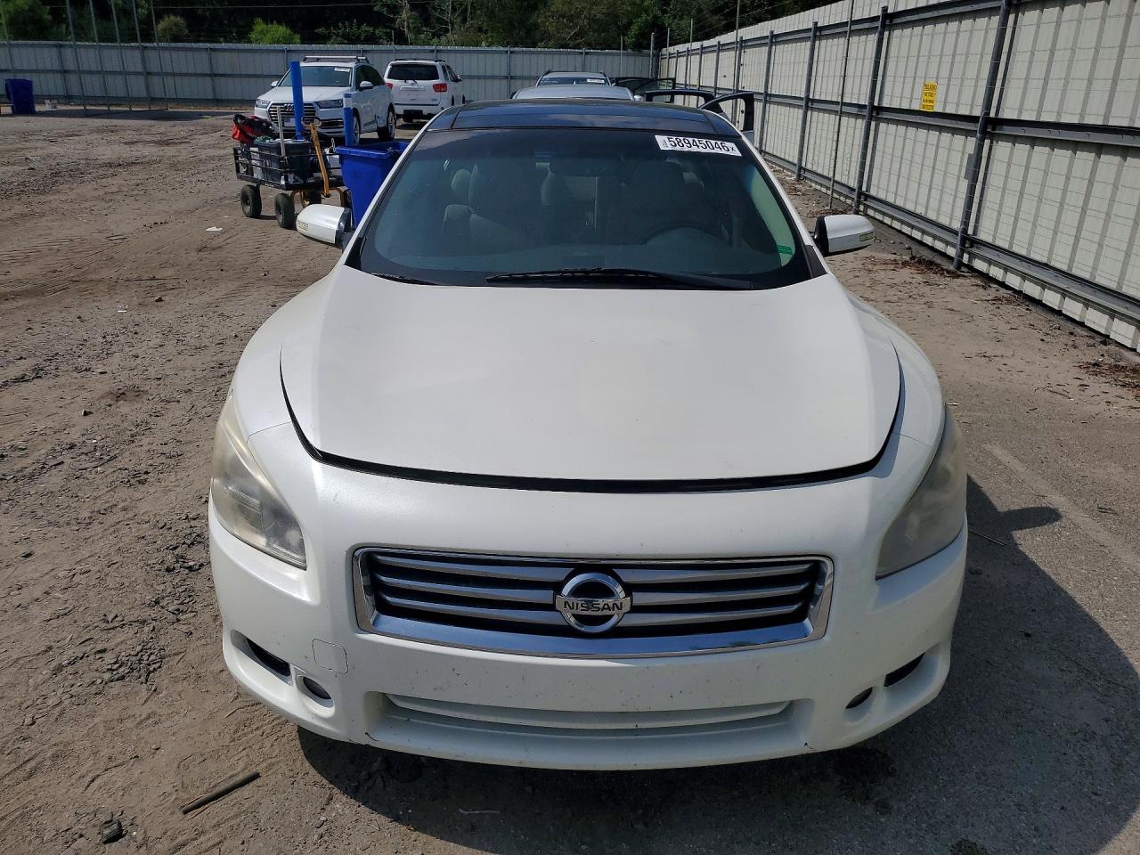 2014 Nissan Maxima 3.5 Sv Белый vin: 1N4AA5AP6EC447955