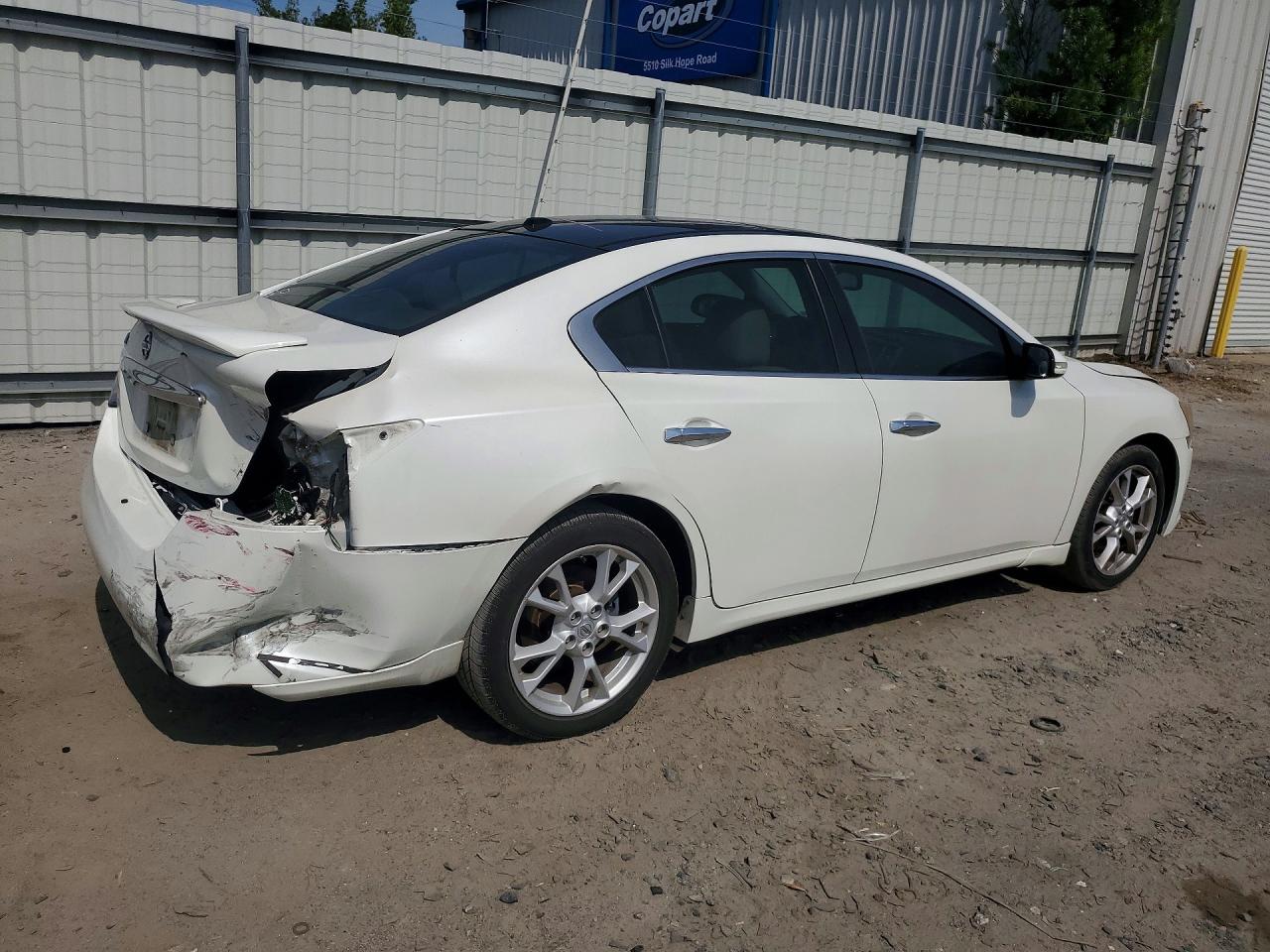 2014 Nissan Maxima 3.5 Sv Белый vin: 1N4AA5AP6EC447955