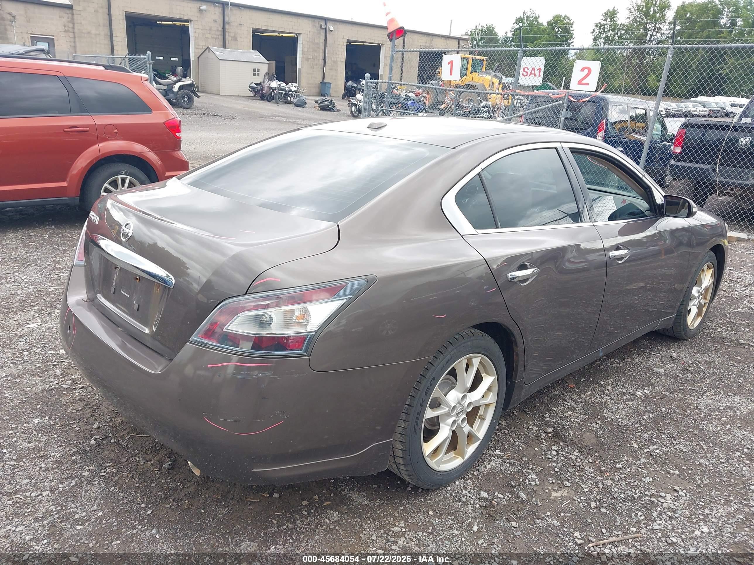 2014 Nissan Maxima 3.5 Sv Brown vin: 1N4AA5AP6EC457174