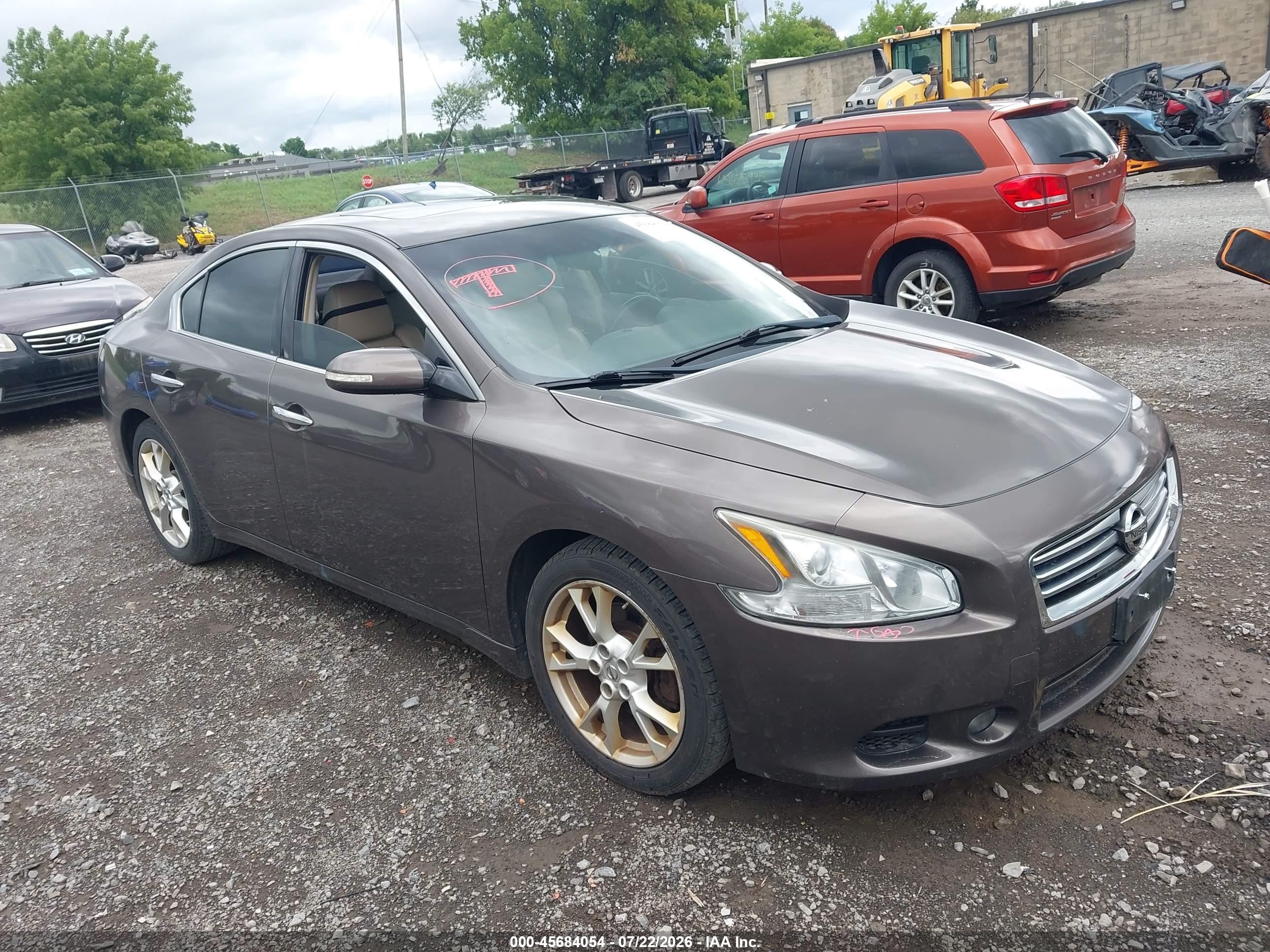2014 Nissan Maxima 3.5 Sv Brown vin: 1N4AA5AP6EC457174