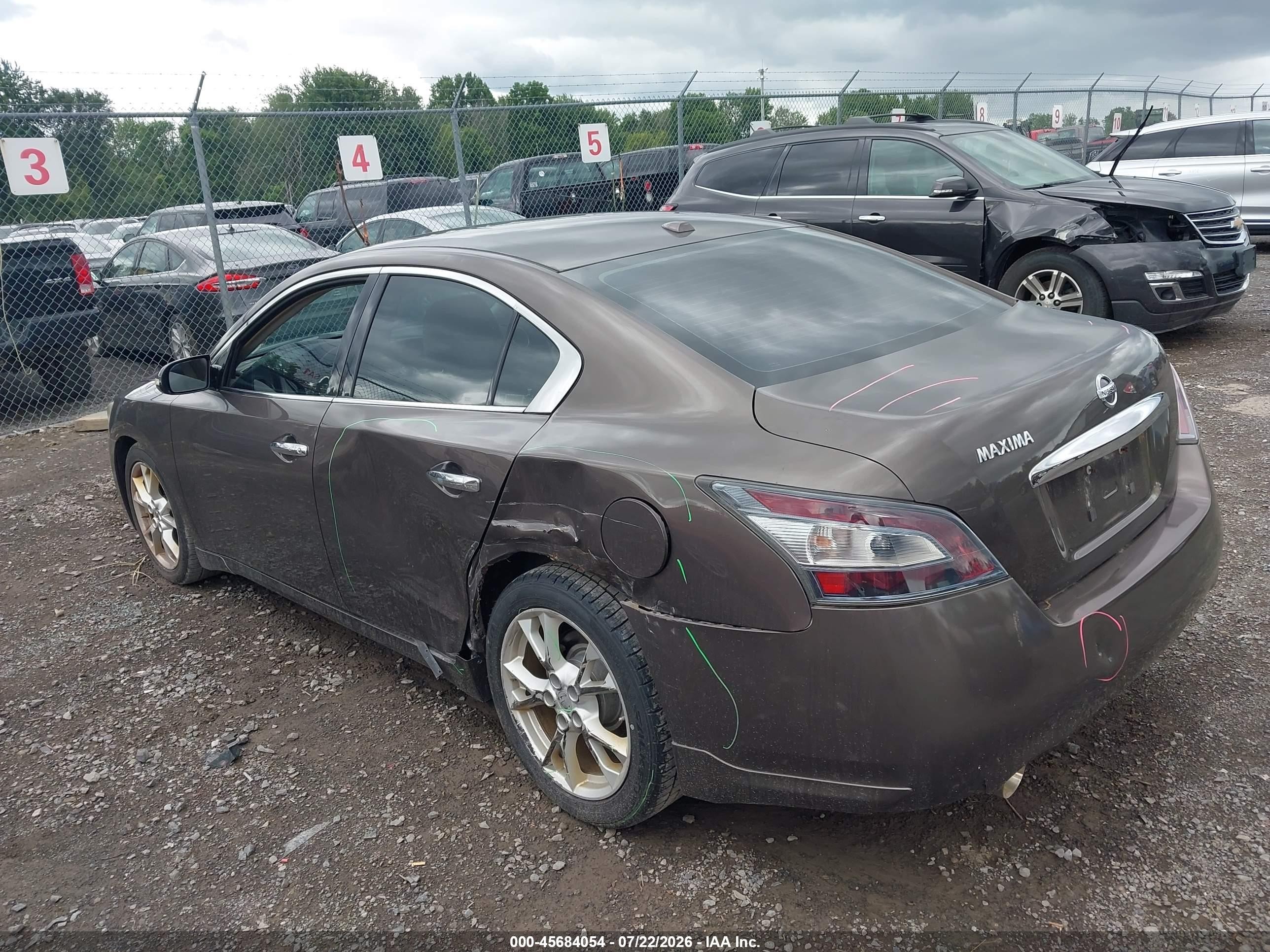 2014 Nissan Maxima 3.5 Sv Brown vin: 1N4AA5AP6EC457174