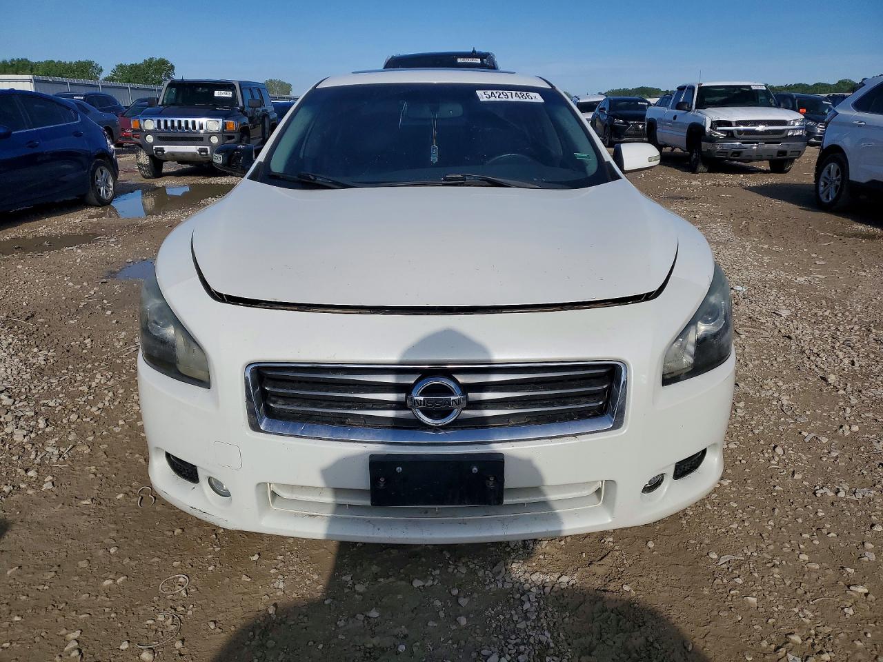 2014 Nissan Maxima 3.5 Sv White vin: 1N4AA5AP6EC460205