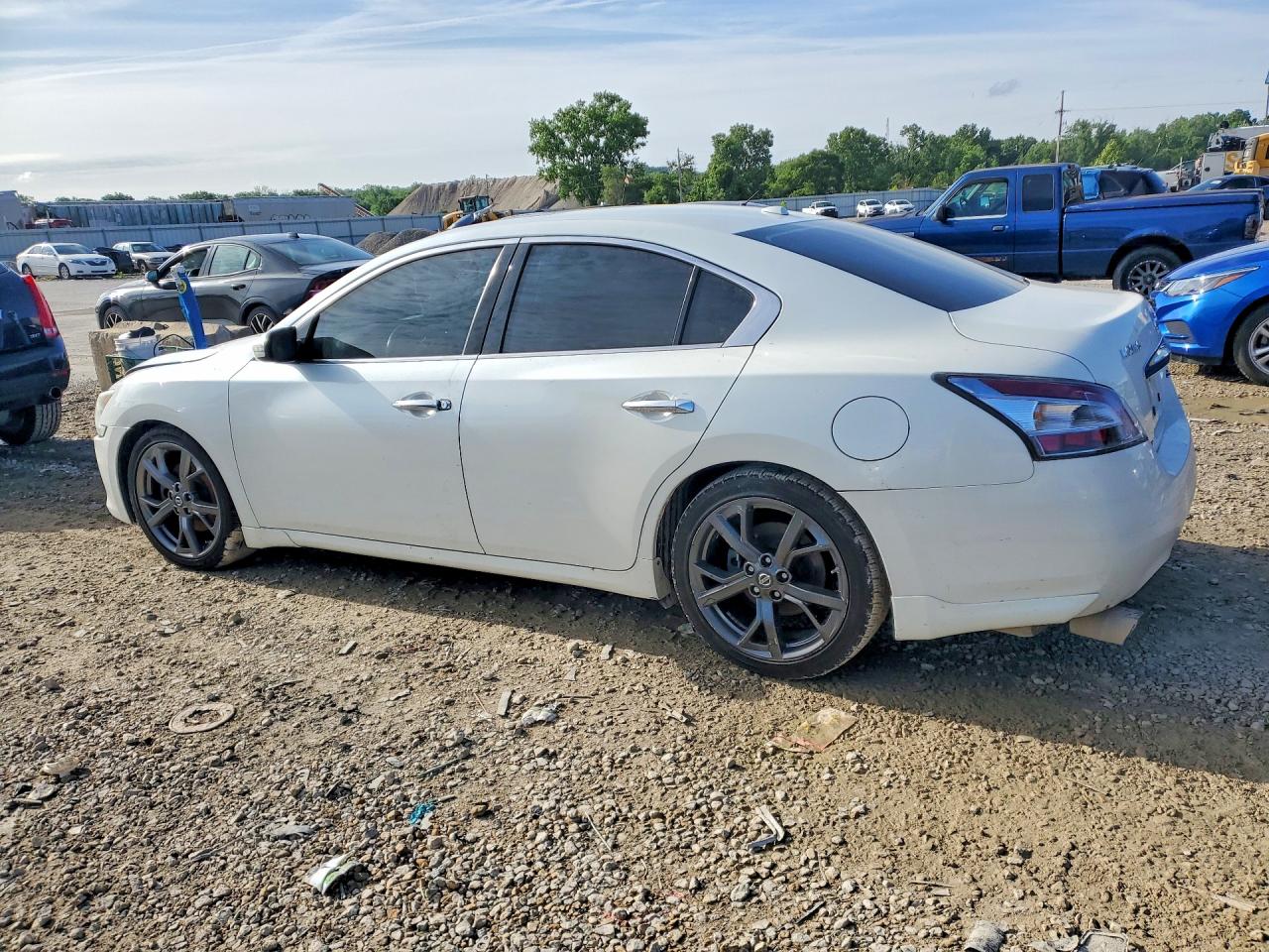 2014 Nissan Maxima 3.5 Sv White vin: 1N4AA5AP6EC460205