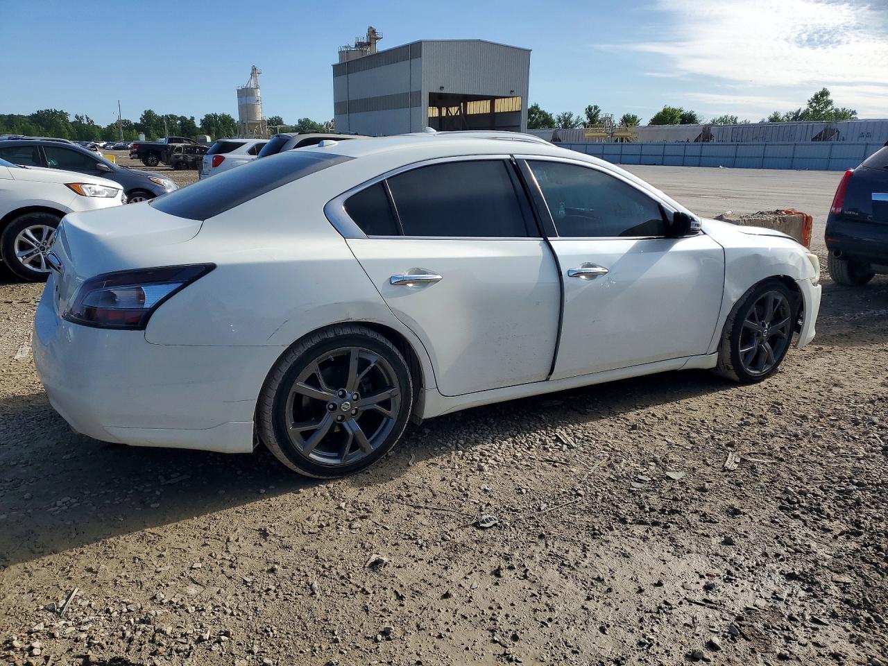 2014 Nissan Maxima 3.5 Sv White vin: 1N4AA5AP6EC460205