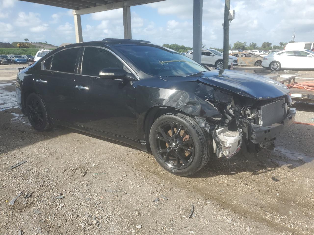2014 Nissan Maxima S Black vin: 1N4AA5AP6EC465162