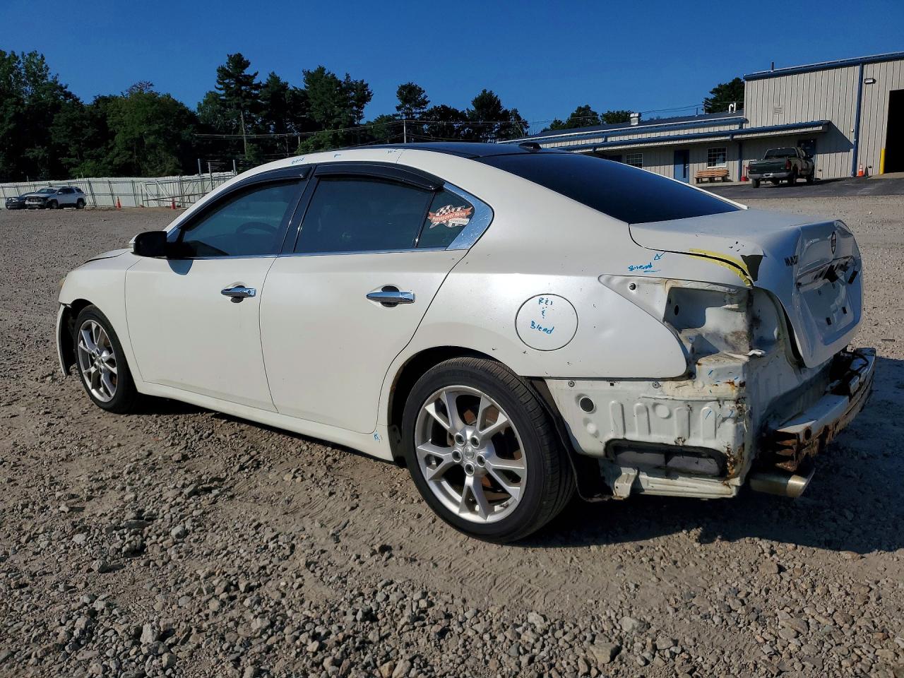 2014 Nissan Maxima 3.5 Sv White vin: 1N4AA5AP6EC469938