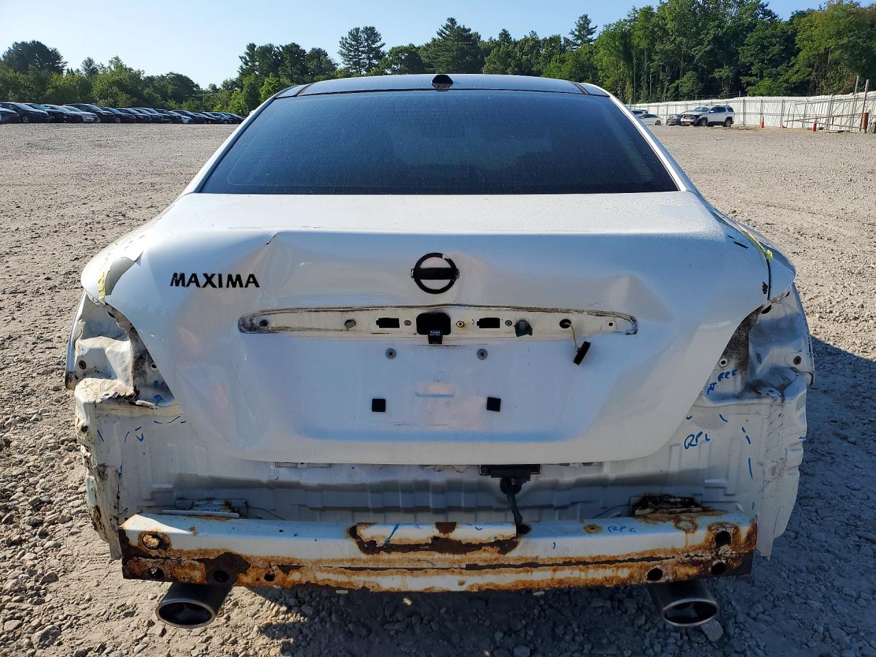 2014 Nissan Maxima 3.5 Sv White vin: 1N4AA5AP6EC469938