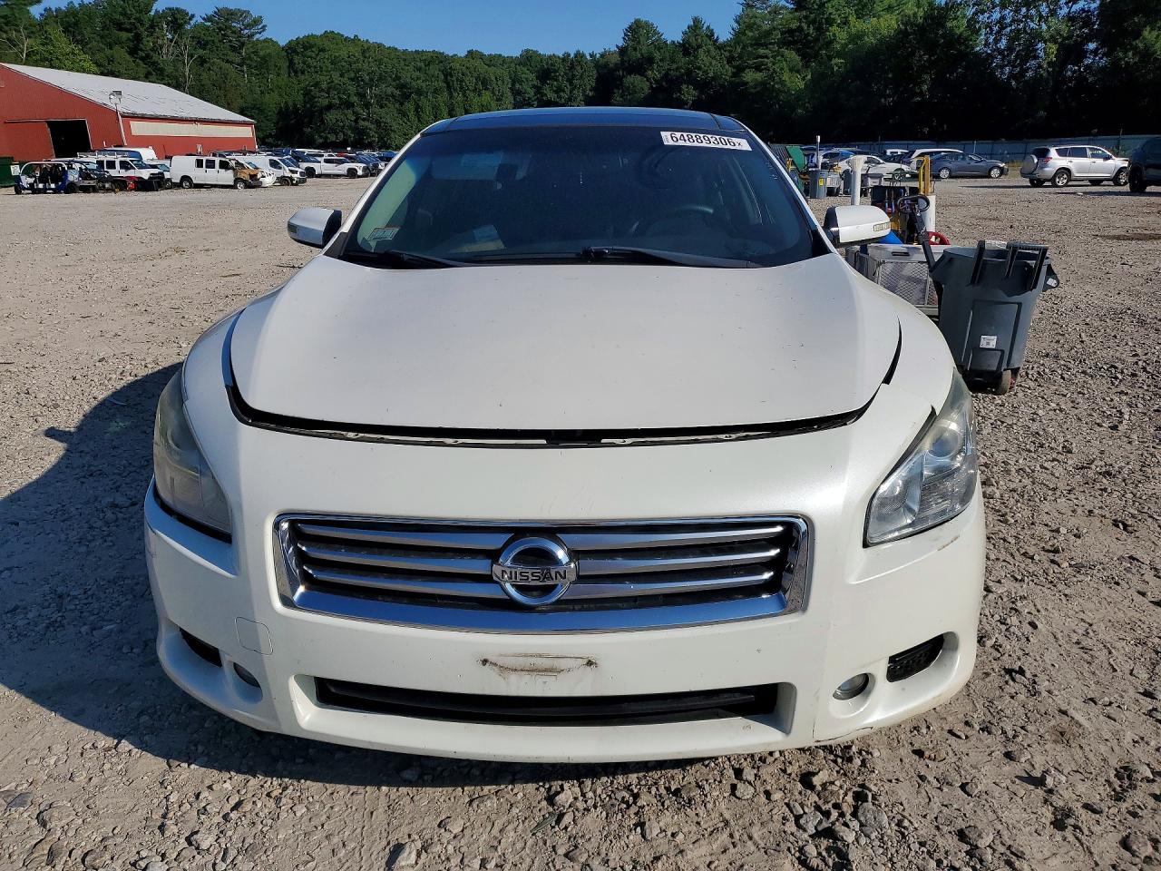 2014 Nissan Maxima 3.5 Sv White vin: 1N4AA5AP6EC469938