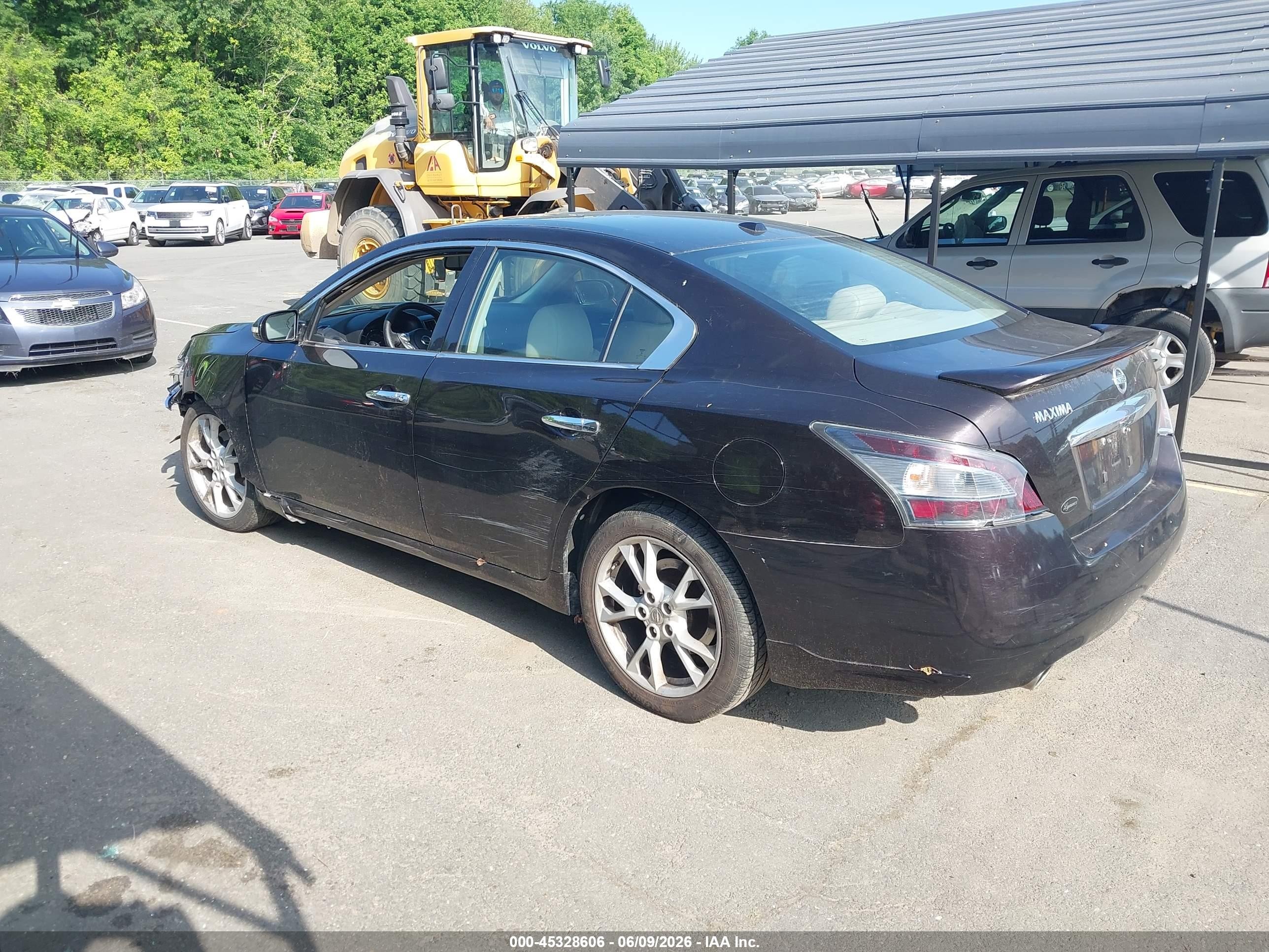 2014 Nissan Maxima 3.5 Sv Черный vin: 1N4AA5AP6EC473598