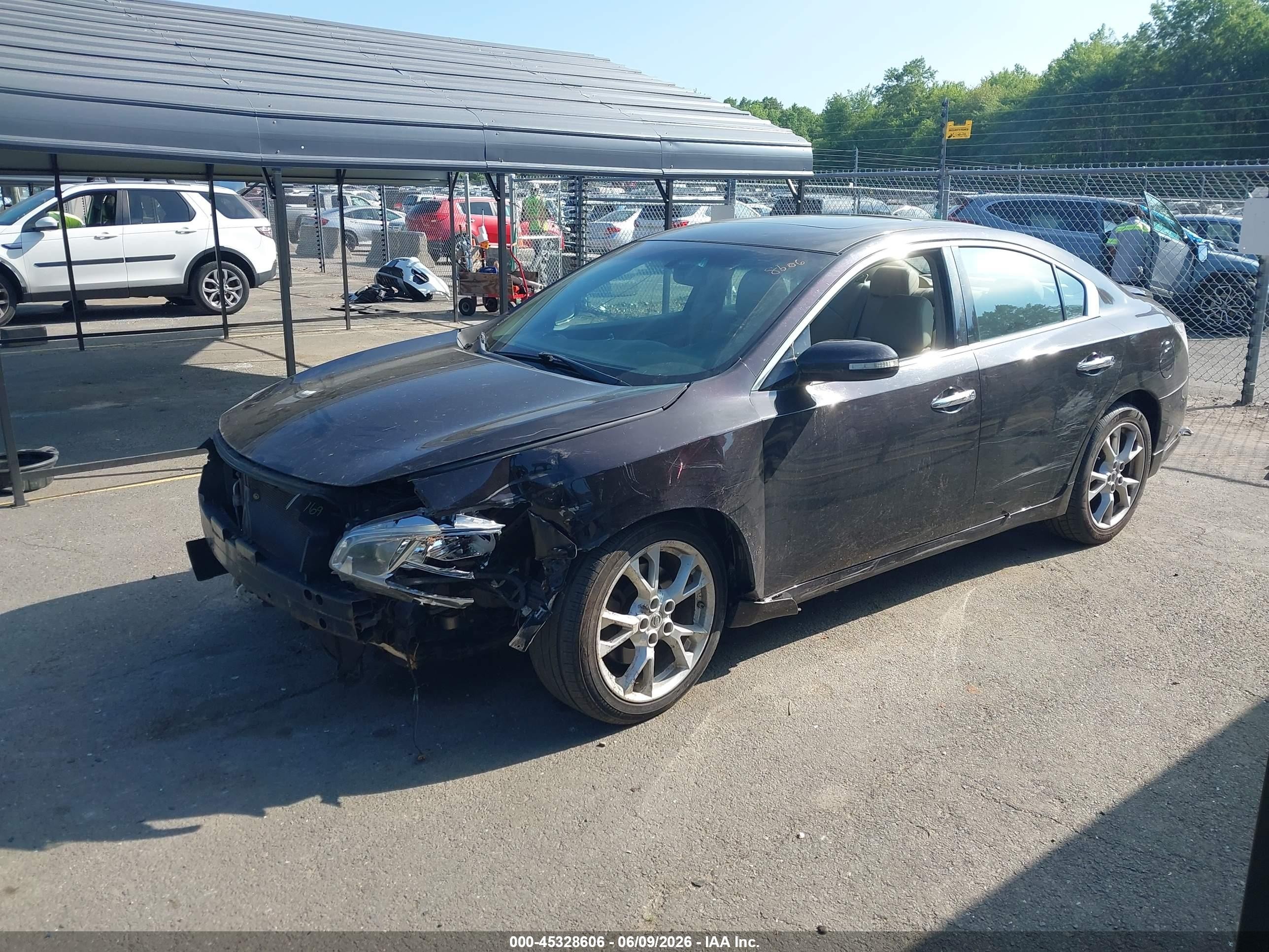 2014 Nissan Maxima 3.5 Sv Черный vin: 1N4AA5AP6EC473598