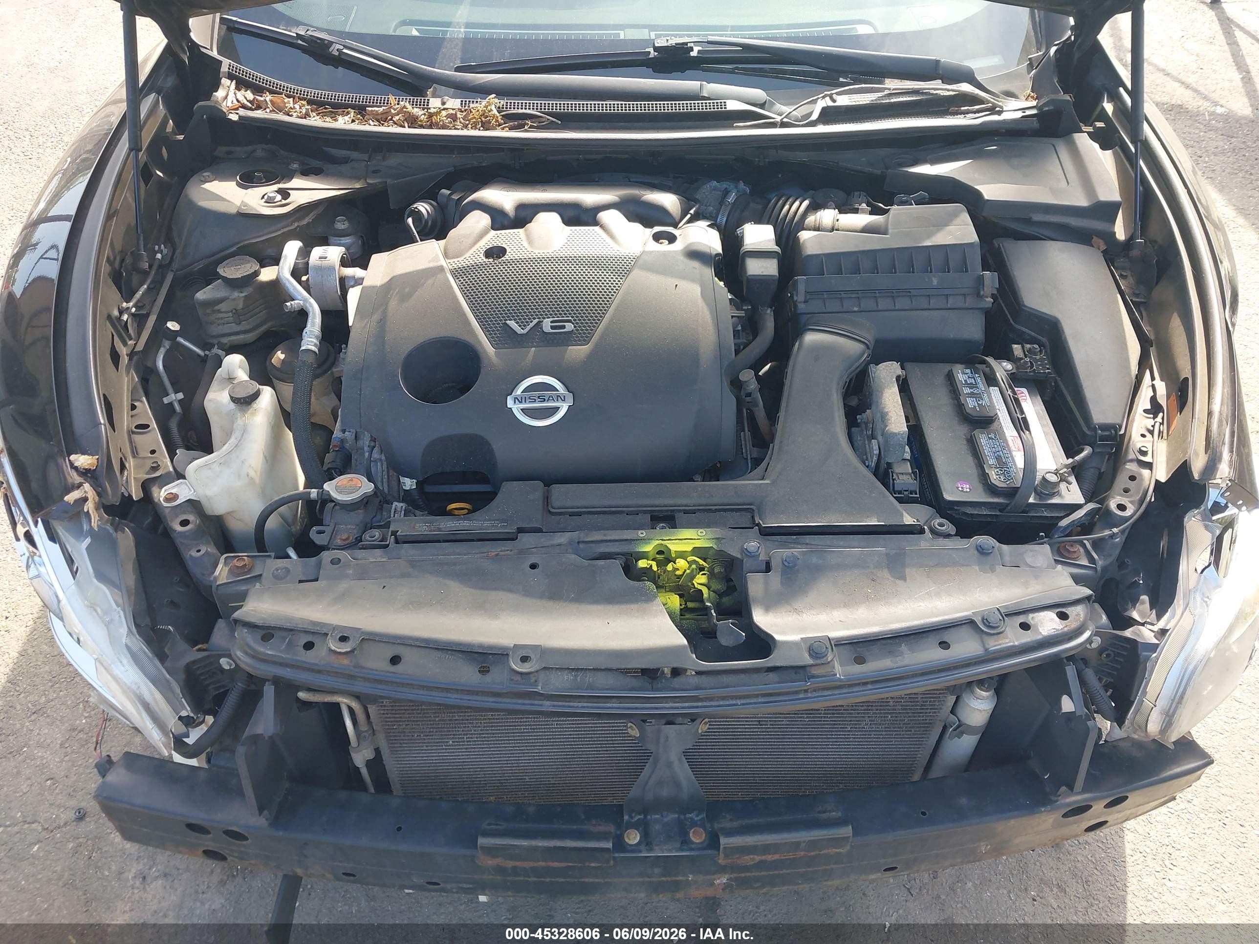 2014 Nissan Maxima 3.5 Sv Черный vin: 1N4AA5AP6EC473598