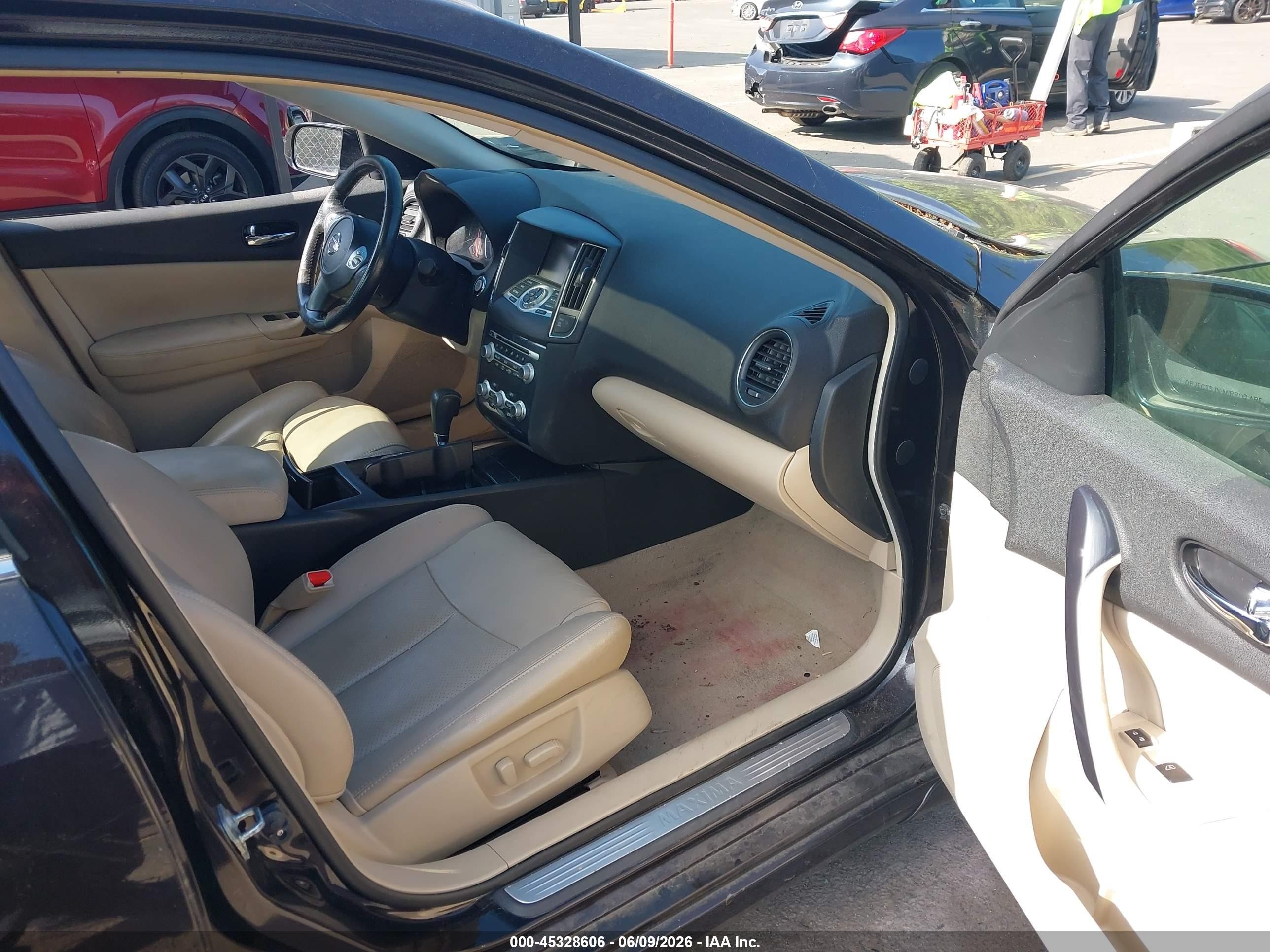 2014 Nissan Maxima 3.5 Sv Черный vin: 1N4AA5AP6EC473598