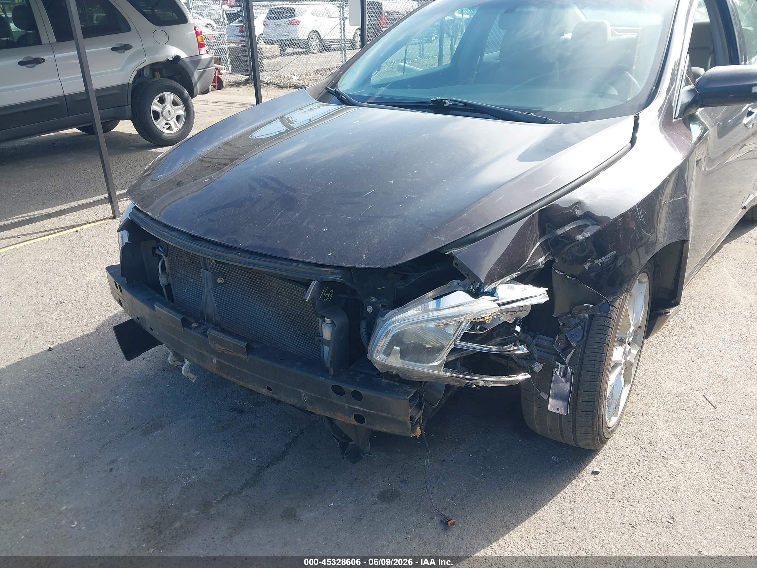 2014 Nissan Maxima 3.5 Sv Черный vin: 1N4AA5AP6EC473598