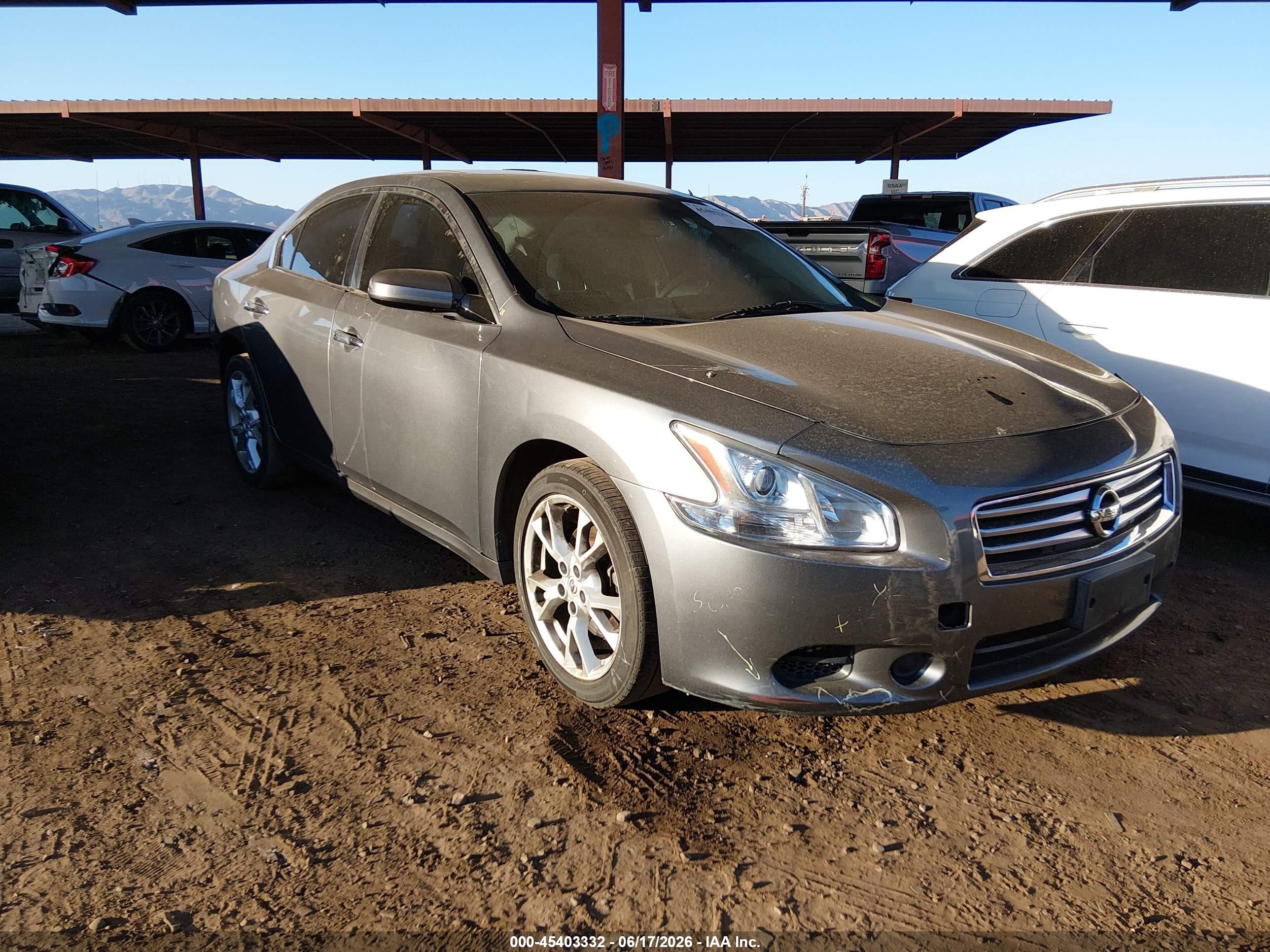 2014 Nissan Maxima 3.5 S/3.5 Sv Gray vin: 1N4AA5AP6EC477263