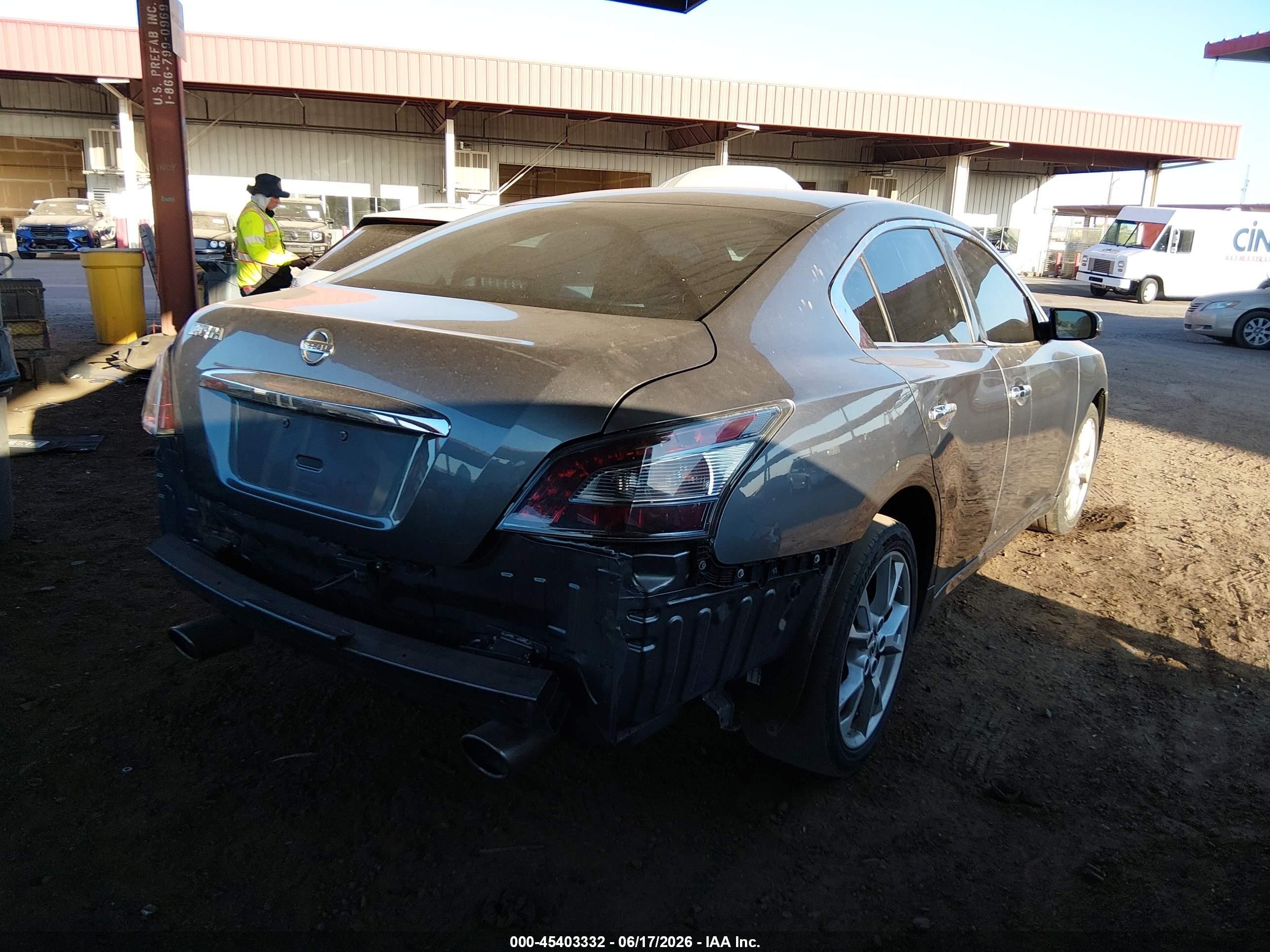 2014 Nissan Maxima 3.5 S/3.5 Sv Gray vin: 1N4AA5AP6EC477263
