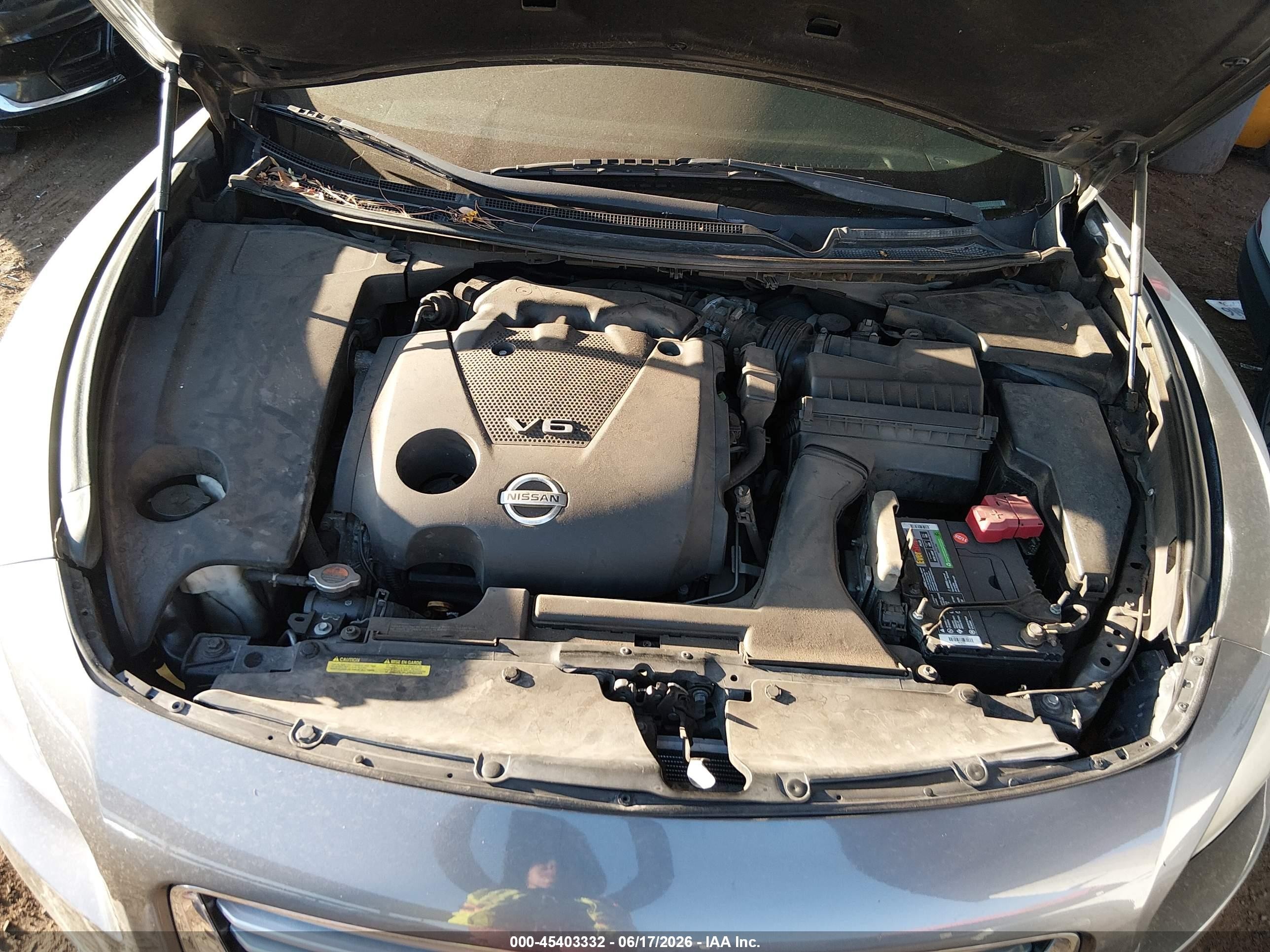 2014 Nissan Maxima 3.5 S/3.5 Sv Gray vin: 1N4AA5AP6EC477263