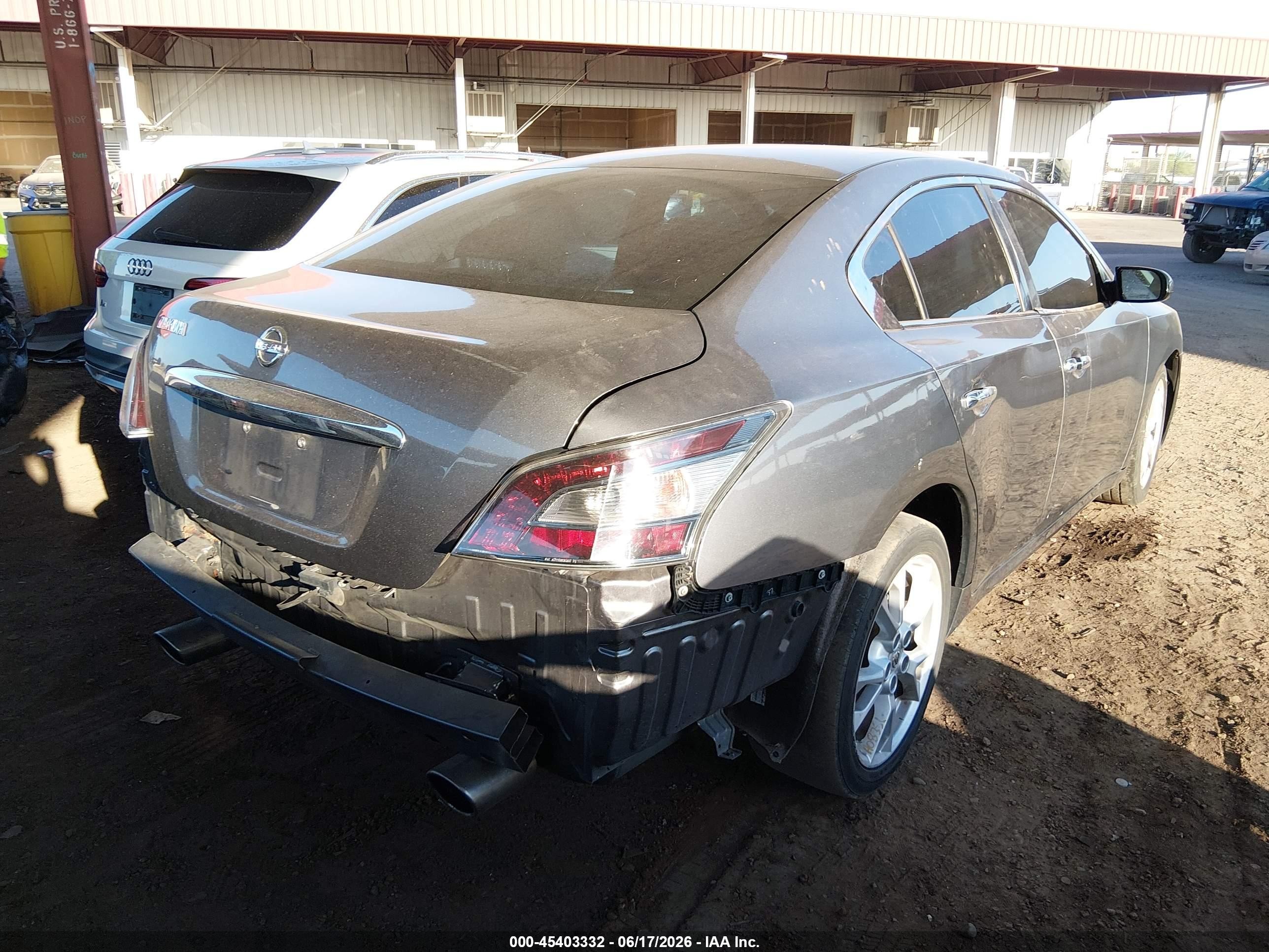 2014 Nissan Maxima 3.5 S/3.5 Sv Gray vin: 1N4AA5AP6EC477263